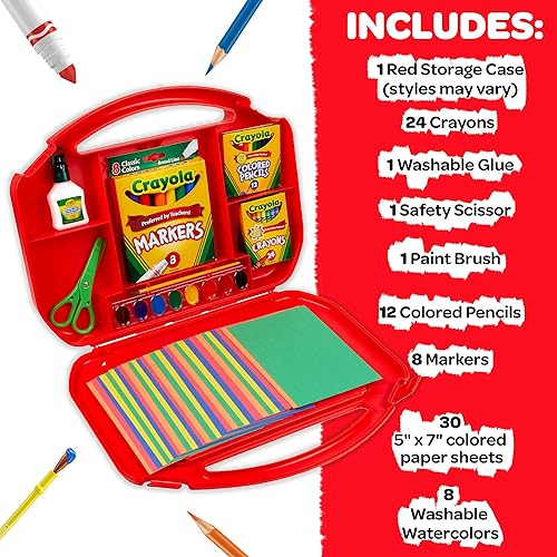 Miniatura 4 de Crayola Ultimate Art - Estuche con caballete 85 piezas regalo para niños multicolor 1225 x 1575 x 225 pulgadas