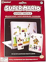 Vista 5 de Paladone Super Mario Bros Tech Decals, 4 hojas de calcomanías de vinilo para funda de teléfono, laptop y más