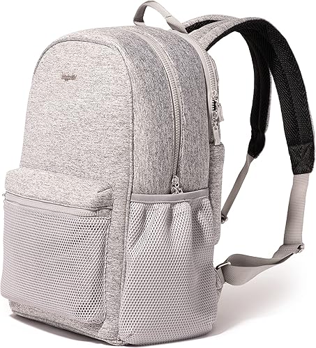 Miniatura 6 de Baggallini Mochila para laptop On The Go para mujer, Neopreno gris jaspeado