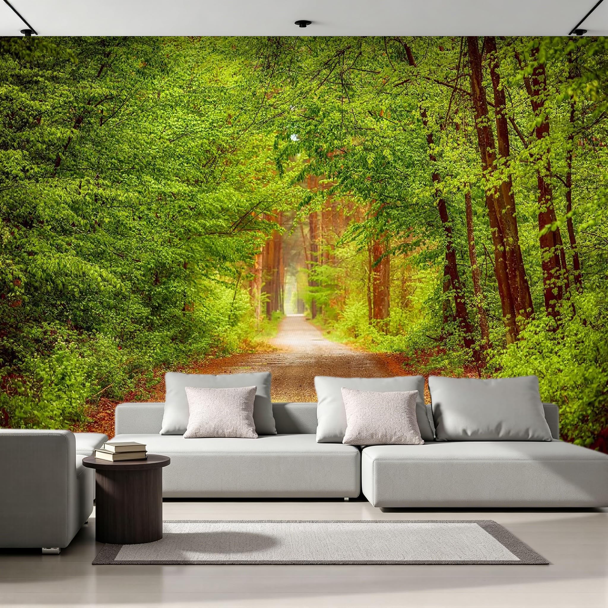 Papier peint 3D forêt pour salon et chambre d'enfant
