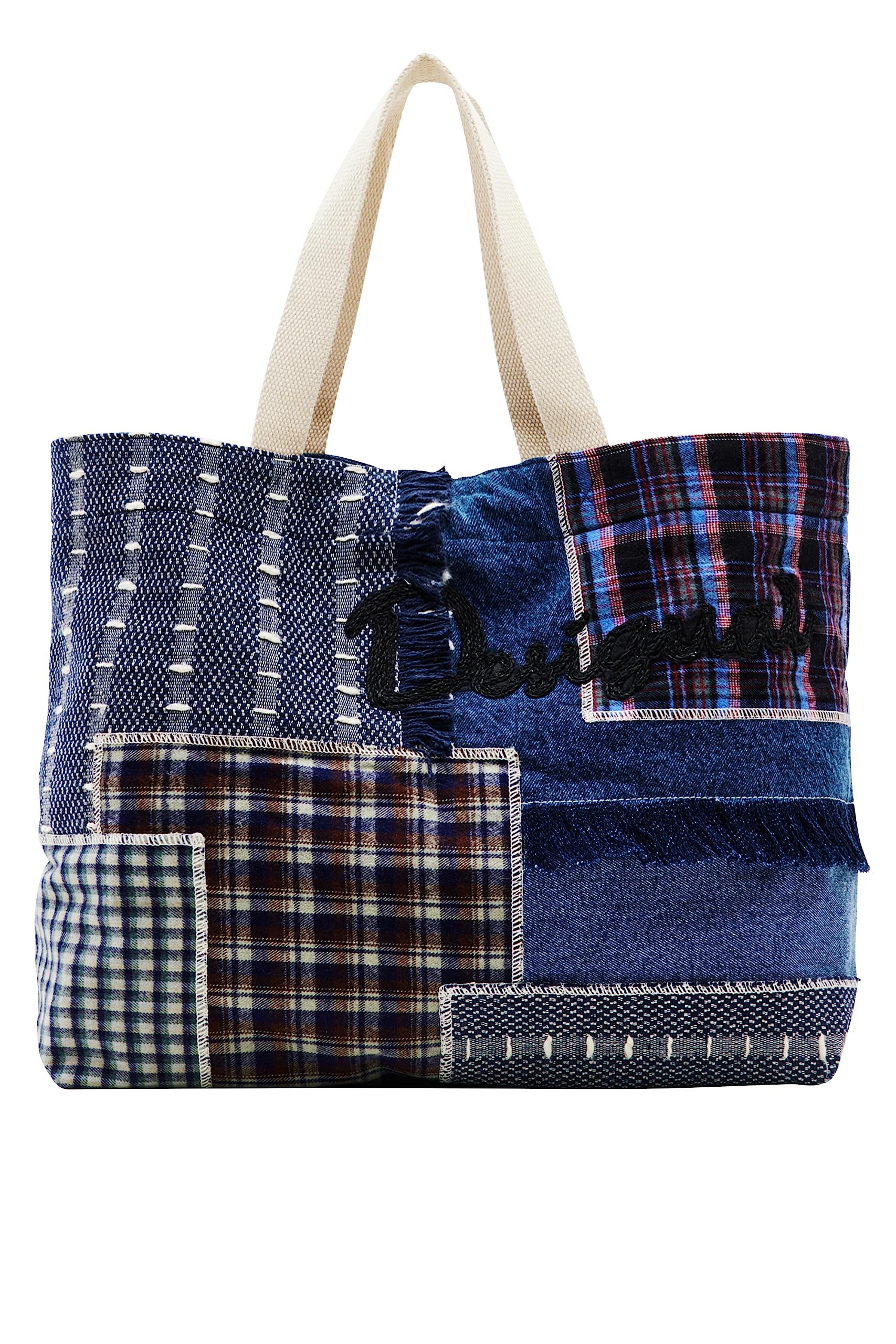 Desigual Schultertasche Accessories Shopping Bag Blue mehrfarbig