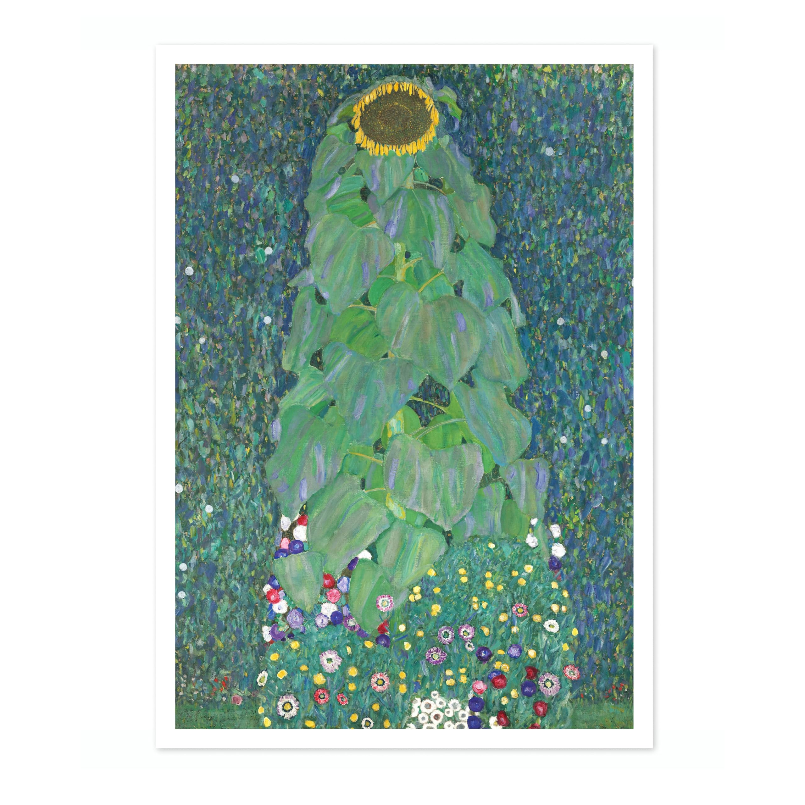 Animato Sunflower Gustav Klimt Poster, Classic Famous Oil Painting Print, Modern Art Nouveau Wall Art Home Decor, Archival Matte, A3 (Print Only) - 42x29.7cm