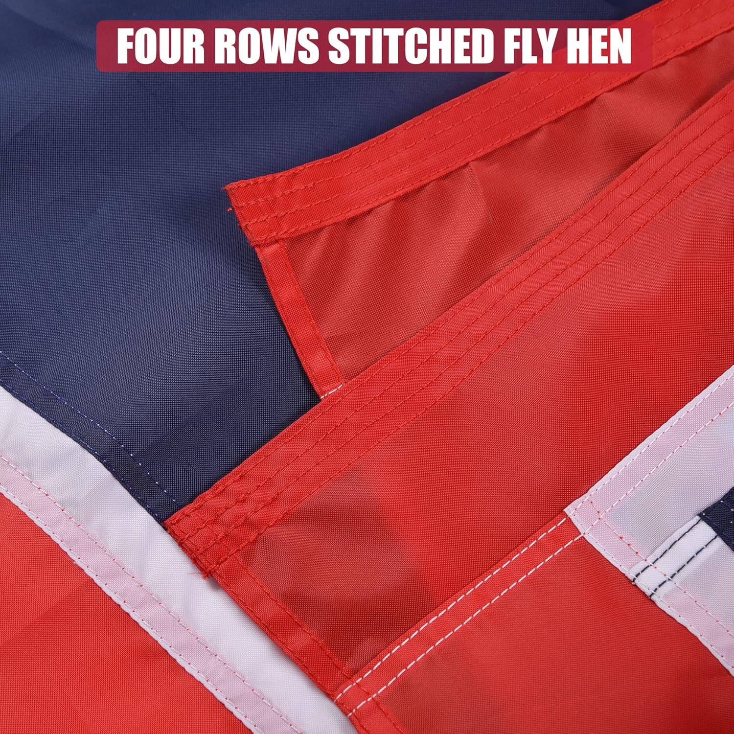 Wyoming State Flag 5x8 Ft, Deluxe Full Embroidered Premium Polyester Durable WY Outside Flags with Sewn Stripes and Brass Grommets for Indoor/Outdoor - Image 5