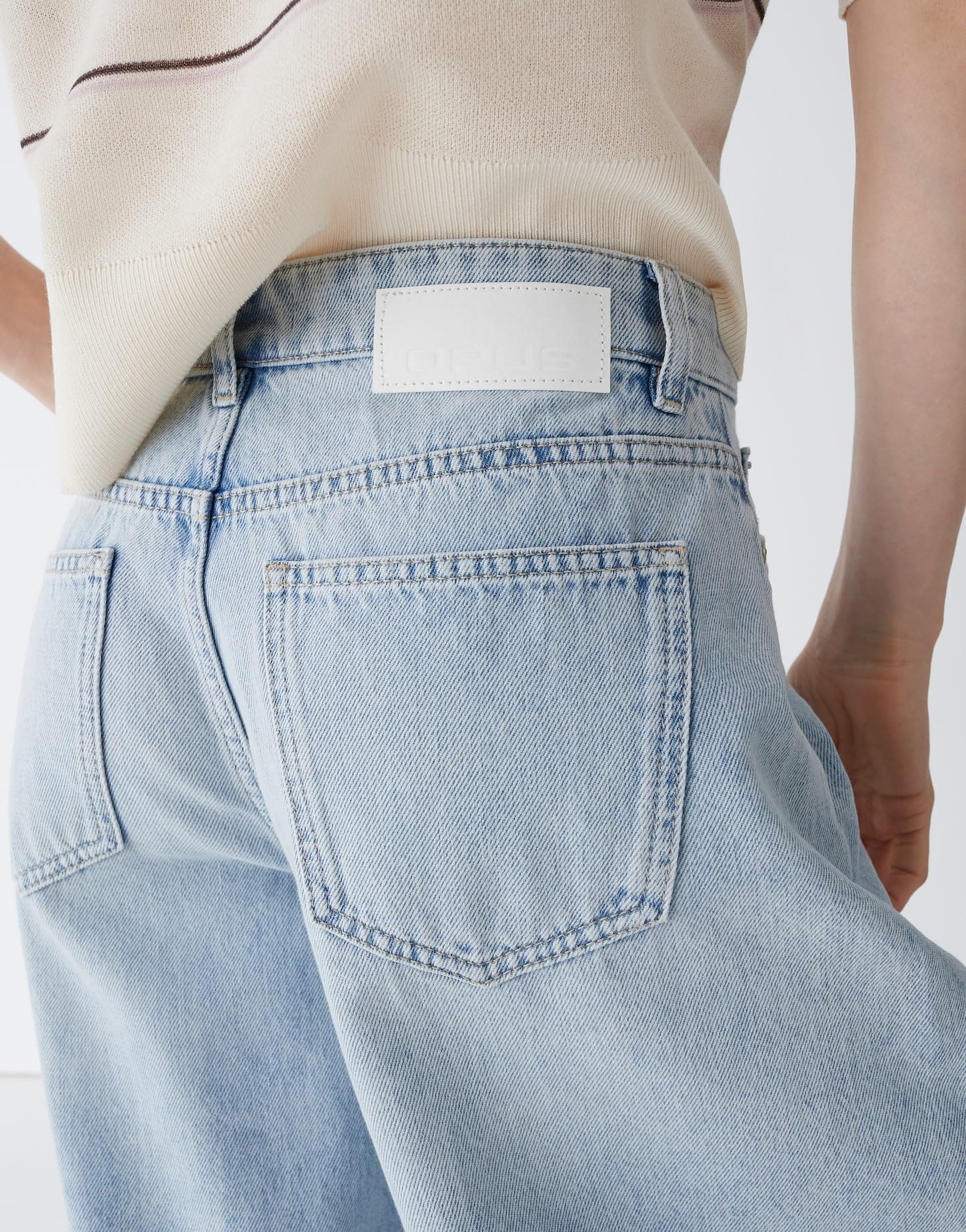 OPUS Damen Barrel | LOLAH Breath Barrel Jeans aus BCI Cotton Mid Rise