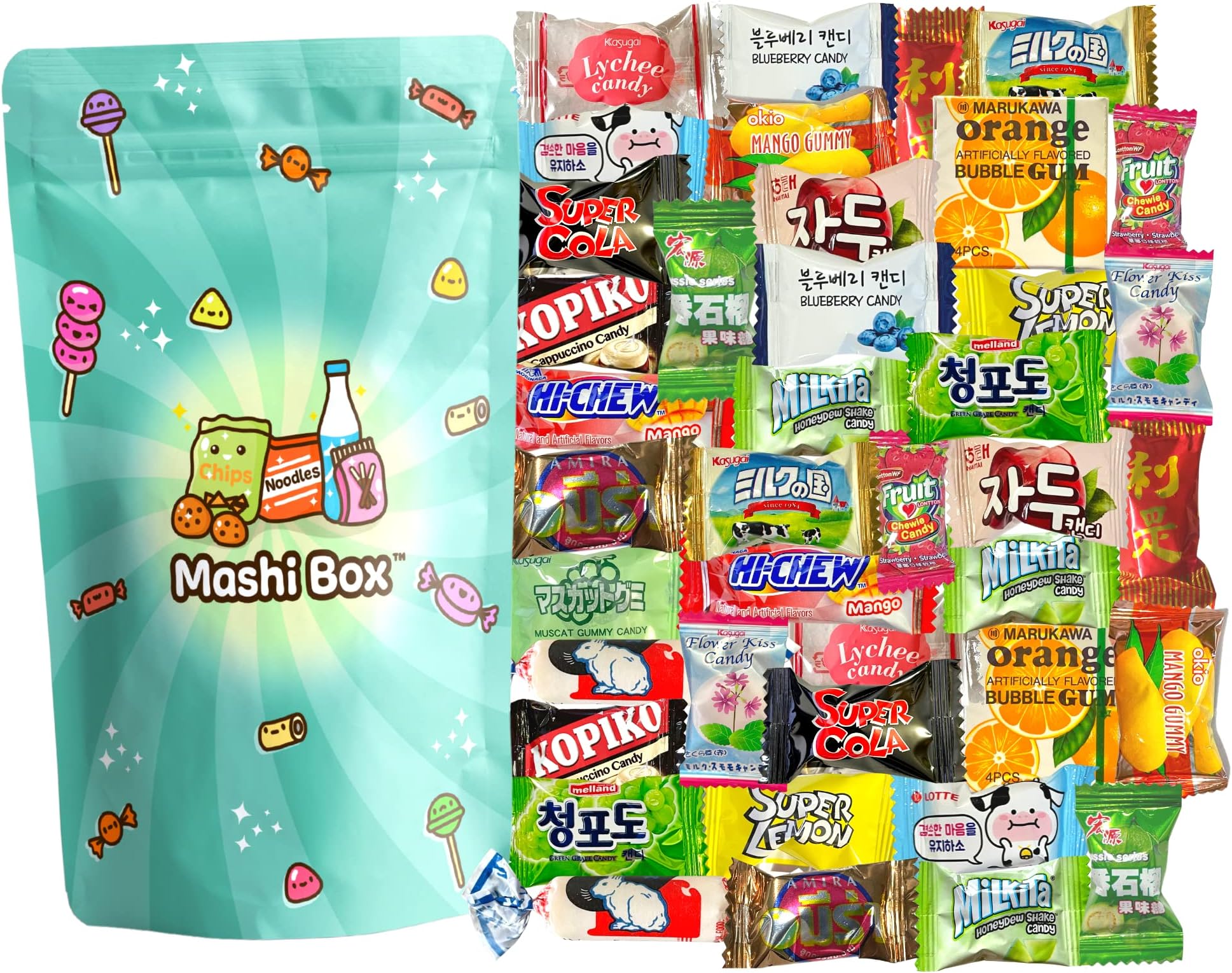 Japanese Snacks & Candy 20 Piece Dagashi Set (Box) Japanese Snacks & Candy 20 Piece Dagashi Set (Box)