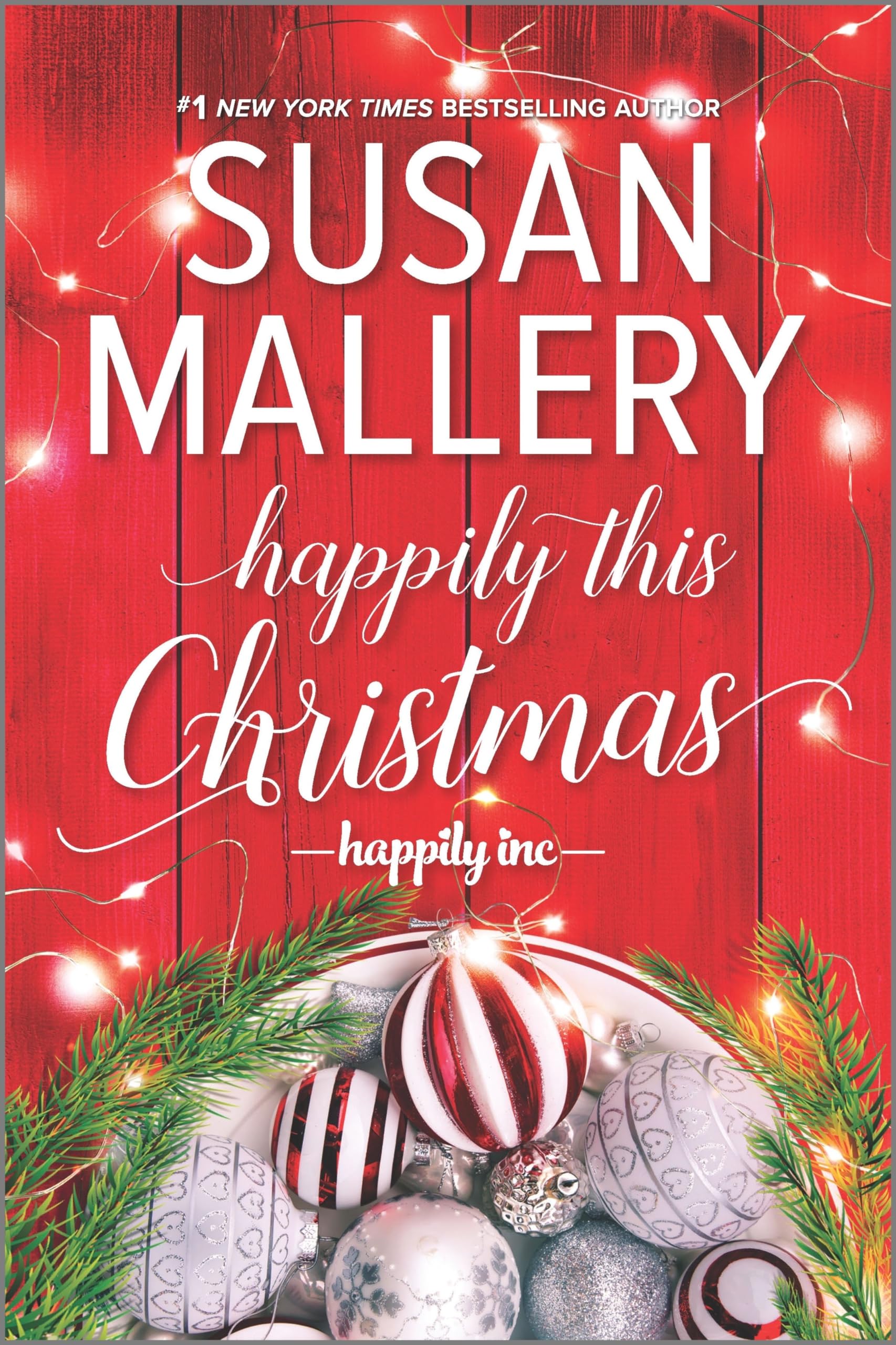 Cover of Happily This Christmas: A Holiday Romance Novel (Happily Inc, 6)