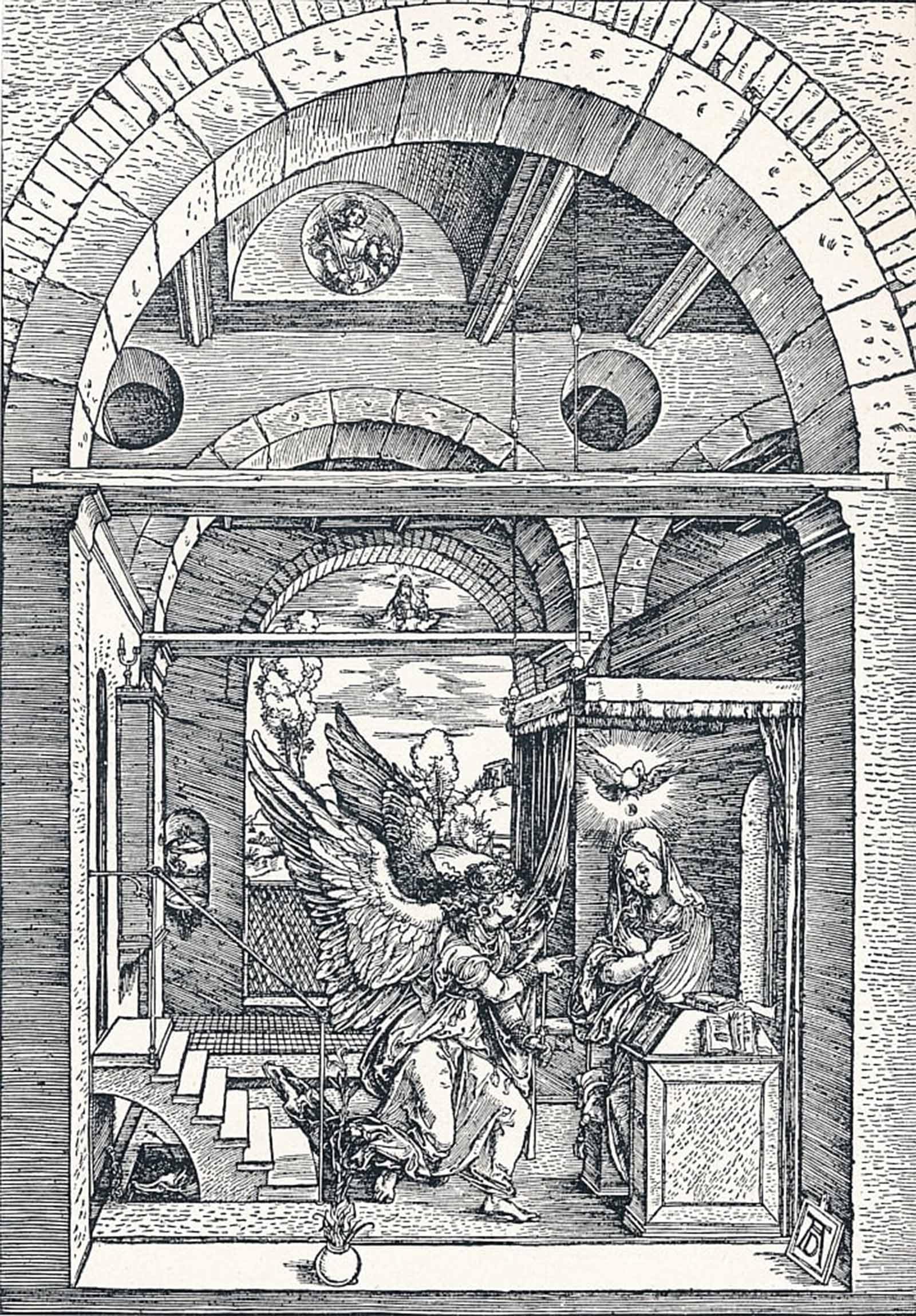 Impression l'Annonciation d'Albrecht Dürer poster graffiti moderne 60x90cm - 5