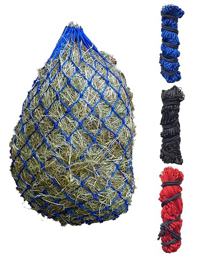 Turners Red de heno extra grande de 50 pulgadas - Red de heno con agujeros de malla pequeños fuertes