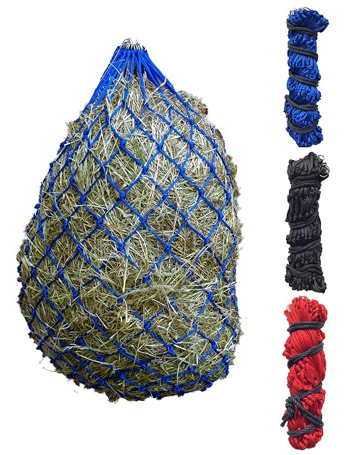Turners Red de heno extra grande de 50 pulgadas - Red de heno con agujeros de malla pequeños fuertes