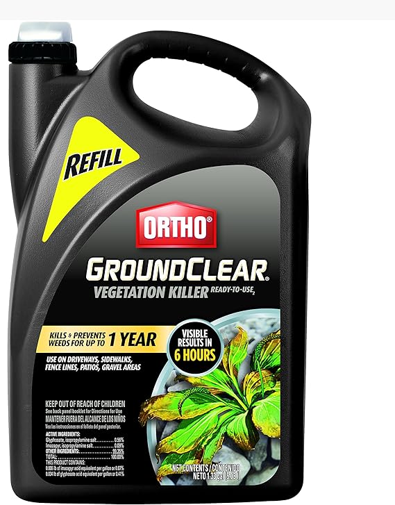 Amazon Com Ortho Groundclear Year Long Vegetation Killer Refill Visible Results In 1 Hour Kills Weeds And Grasses To The Root Up To 1 Year Of Weed And Grass Control 1 33