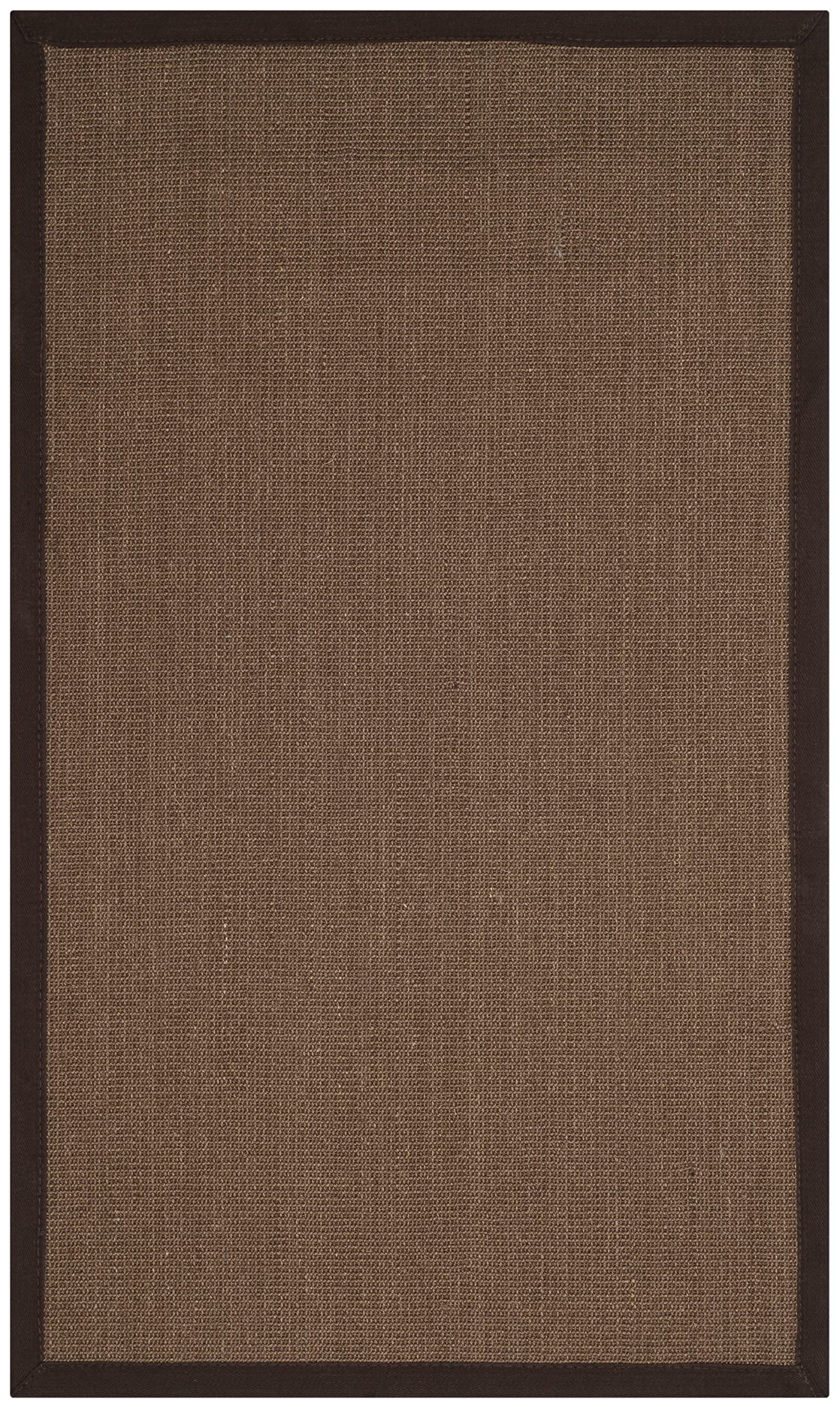SAFAVIEH Natural Fiber Collection Accent Rug - 2' x 3', Brown & Brown, Border Sisal Design, Easy Care, Ideal for High Traffic Areas in Entryway,