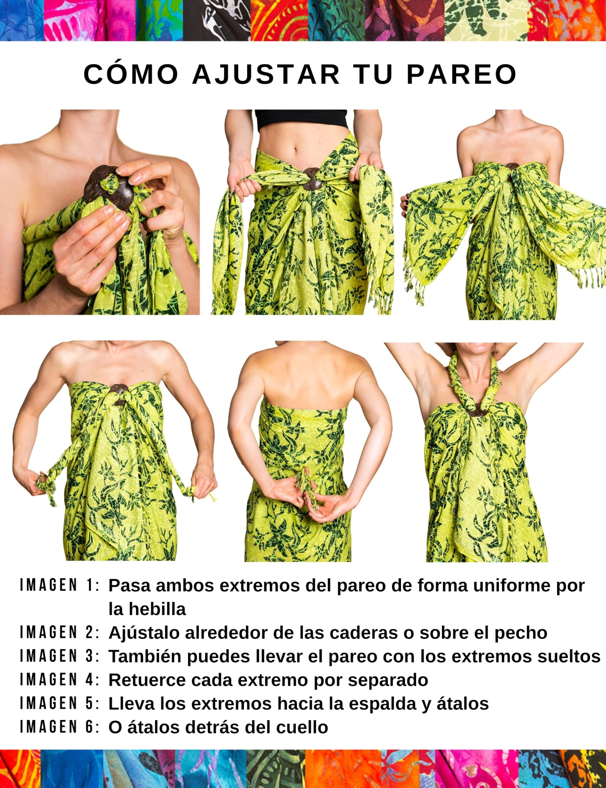 PANASIAM Pareo Sarong - L y XL Opaco - Pareo de Playa en Viscosa Fluida - Falda Cruzada o Vestido de Playa - Para Mujer y Hombre - Complemento Ligero de Verano - Pieza Única Artesanal de Indonesia