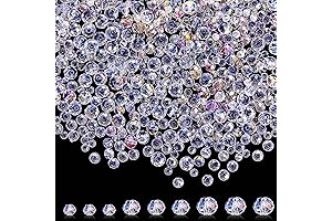 Potomac Beads Store 1000 Pcs Glass Beads Crystal Glass Beads Faceted Shape...