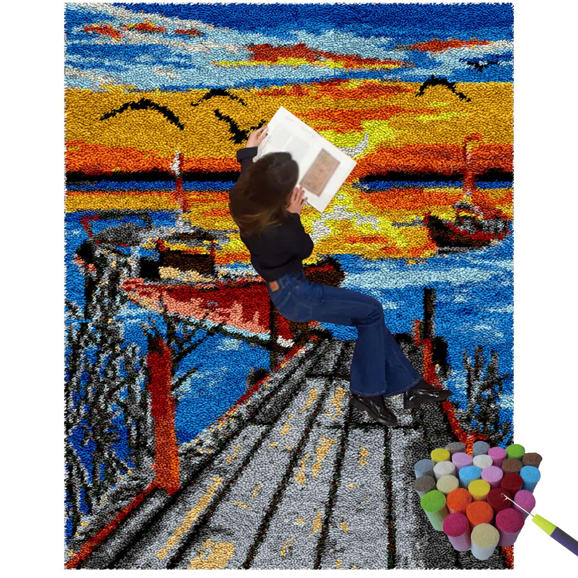 Zestawy haczyków zatrzaskowych, dywany 61 x 87 cm, haczyk zatrzaskowy