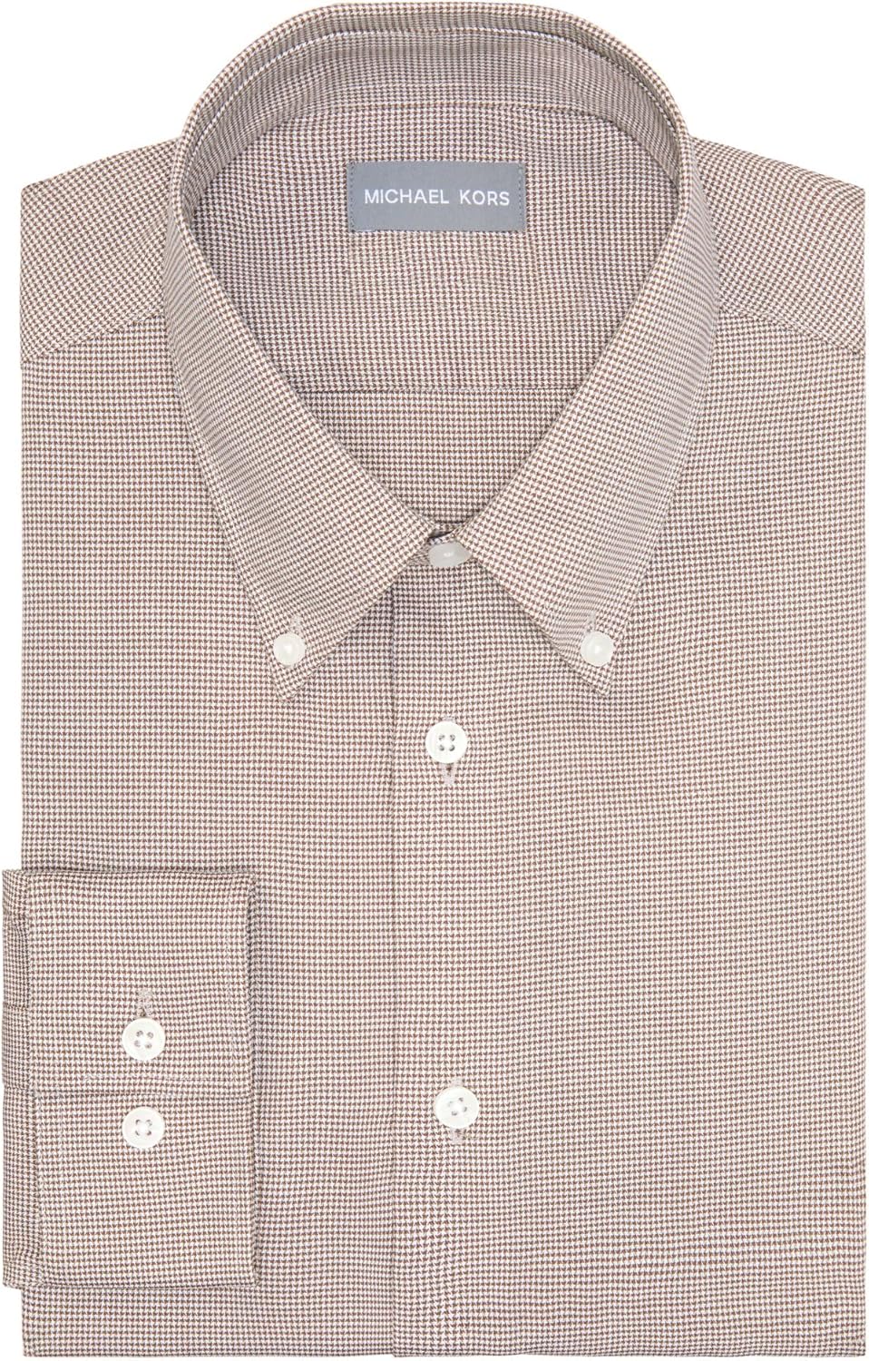 Michael Kors Men's Dress Shirt Ultra Wrinkle Free Stretch Regular Fit