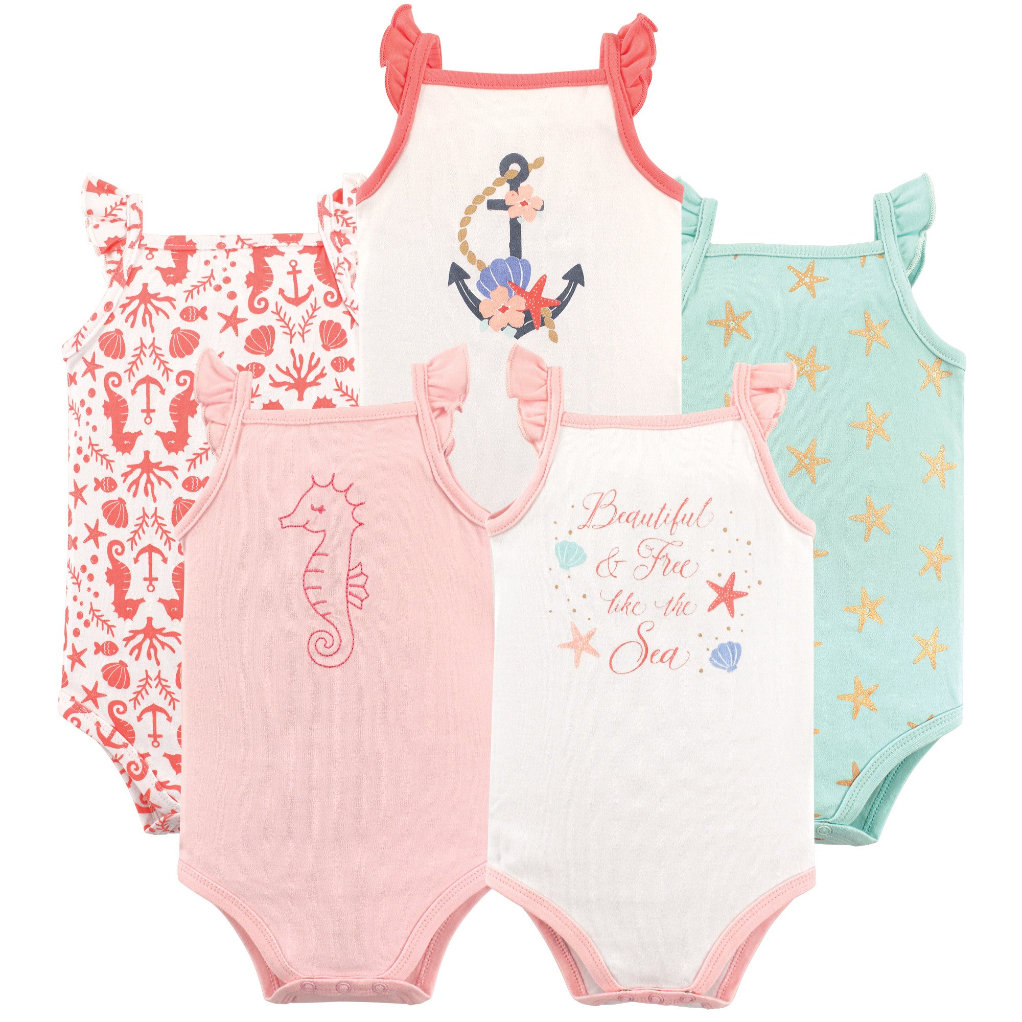 Hudson BabyUnisex Baby Cotton Sleeveless Bodysuits