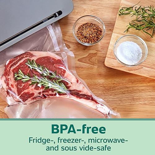 Miniatura 5 de FoodSaver Bolsas de sellado al vacío de cuarto de galón de alta resistencia, paquete de 44 con 30% de grosor extra, compatibles con todos los