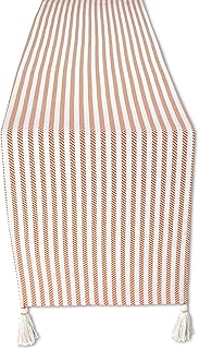 Folkulture Fall Table Runner 72 Inches Long for Fall Décor, 100% Cotton Thanksgiving Table Runner for Fall Decorations for Home, Table Runner Fall or Boho Table Runner, Fall Runner (Russet Orange)