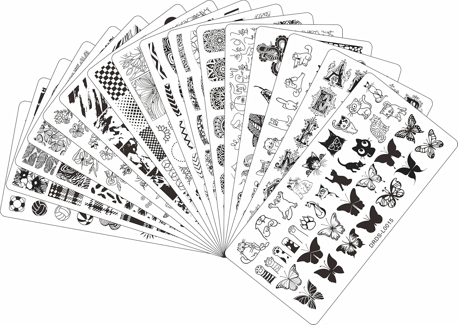 VNC 21-Piece Nail Art Stamping Kit with 16 Plates