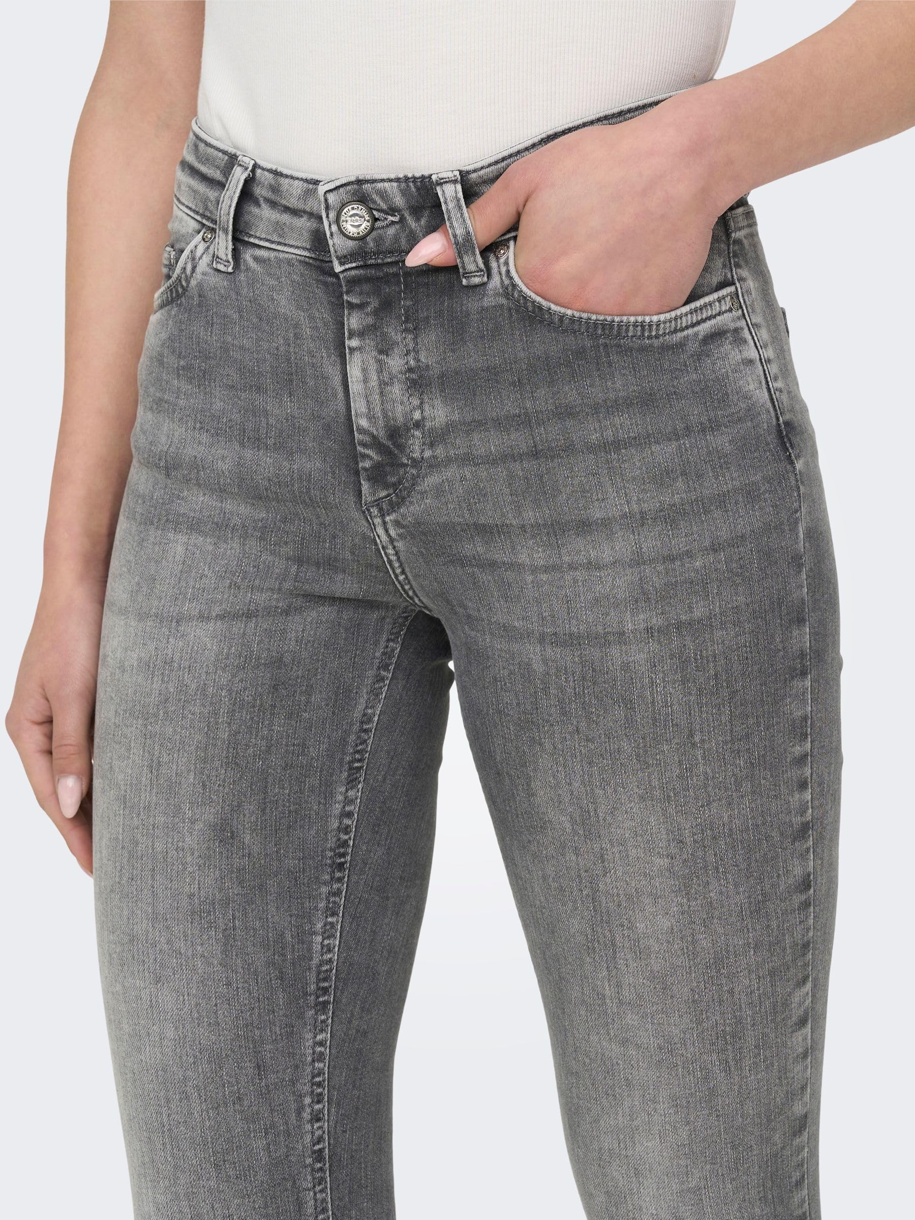 ONLY onlBLUSH MID SK ANK RAW JNS REA306 NOOS - dżinsy skinny Kobiety | jeansy skinny fit