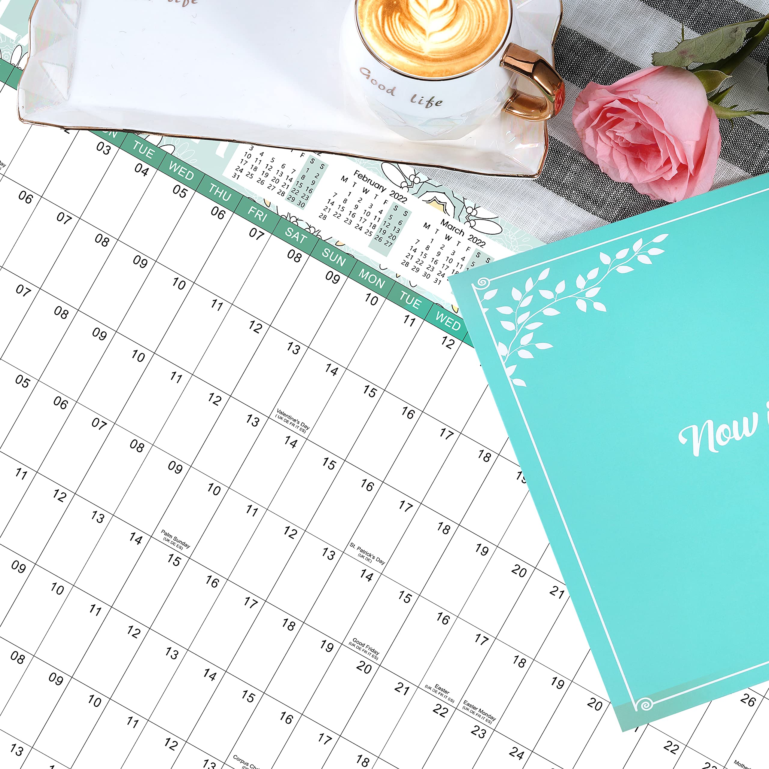 Wall Planner 2022, Family Planner 2022 from January to December, Wall