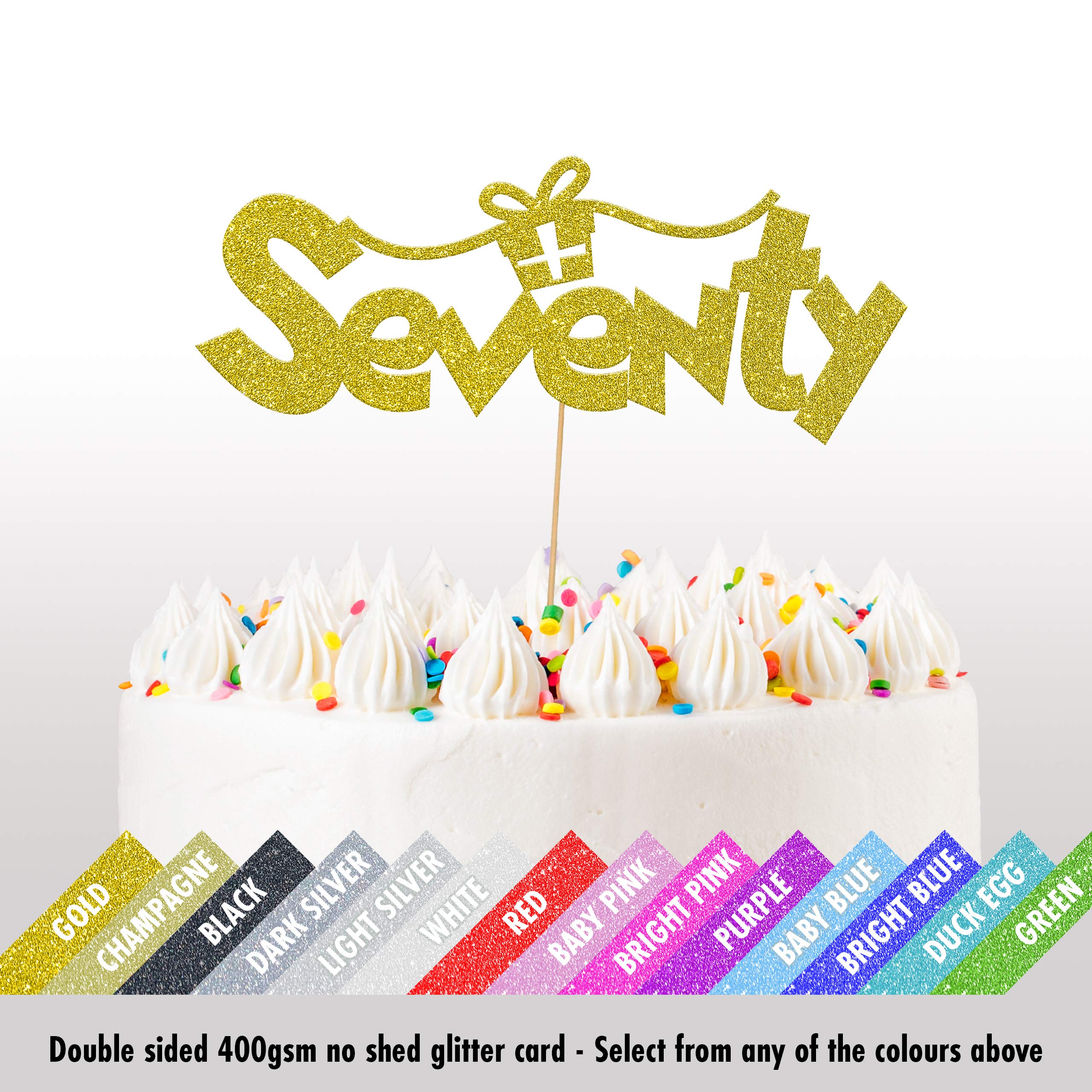 Cakeshop Decorazione per torta con glitter per 1° compleanno, 1