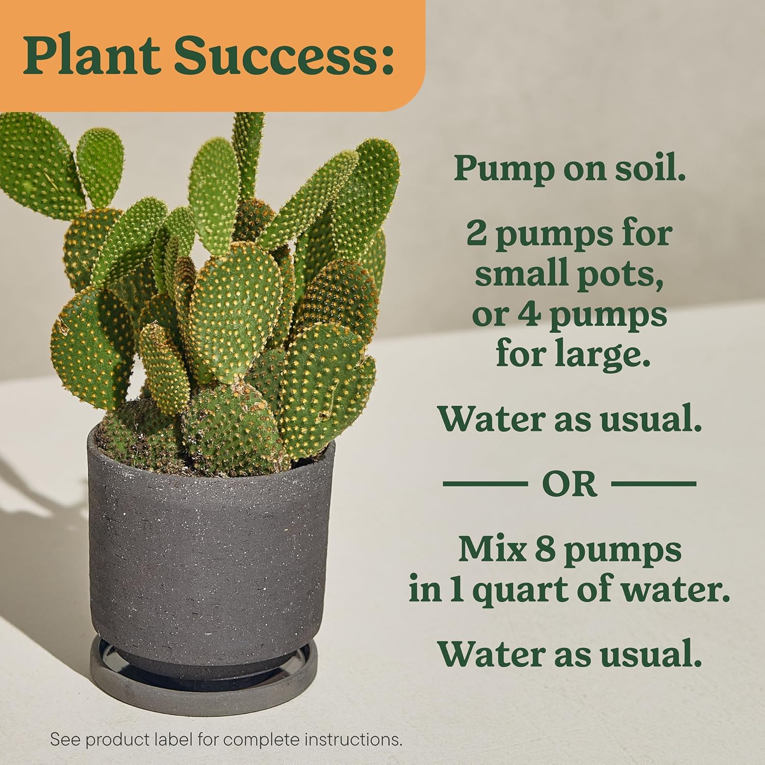 Miracle-Gro Indoor Plant Food for Cactus and Succulent, Liquid Plant Food for Indoor Succulents and Cactus, 8 fl. oz. (3-Pack)