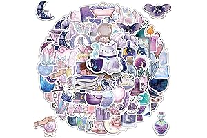 100Pcs Aesthetic Moon Stickers for Water Bottles