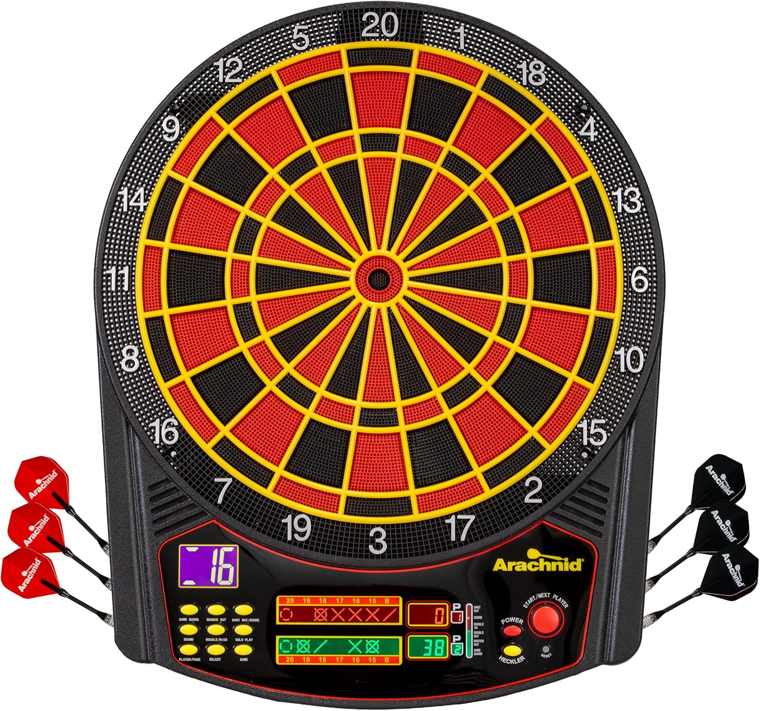 Arachnid Cricket Pro 450 Electronic Dartboard Black/red