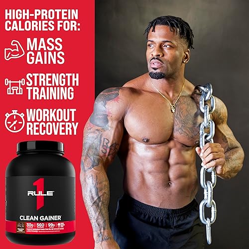 Miniatura 6 de Rule One Proteins, R1 Clean Gainer - Fórmula de ganancia magra alta en proteínas con 560 calorías, 1.06 oz de proteína de espectro completo, más de