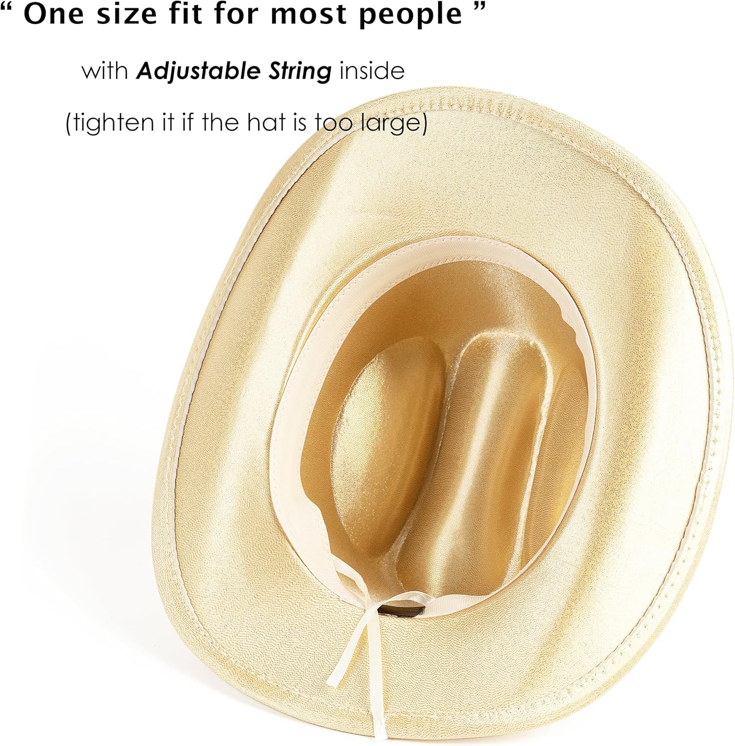 Lisianthus Glitter Cowboy Hat for Women and Men Party Disco Cowgirl Hat - Image 6