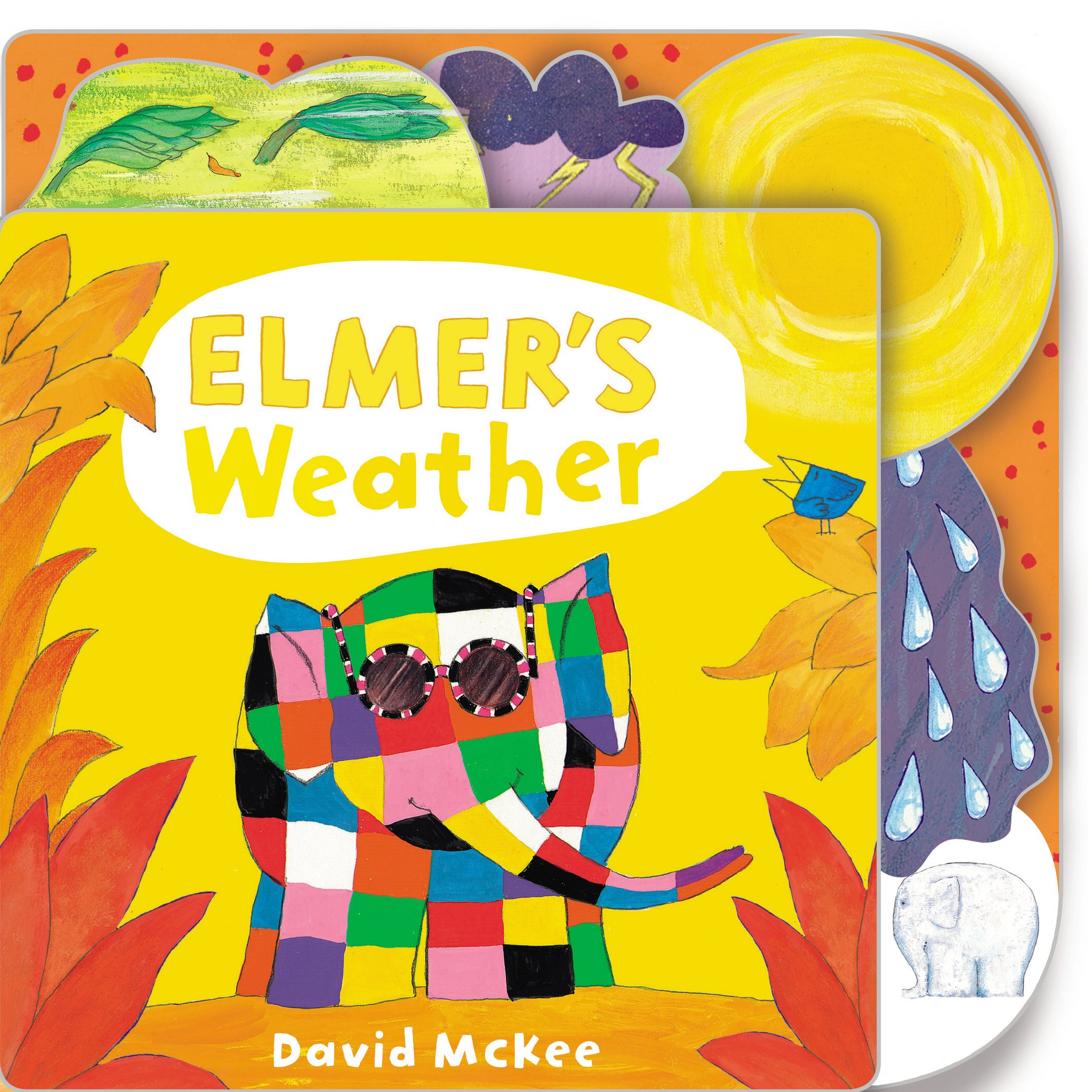 Elmer's Weather: Tabbed Board Book (Elmer Picture Books) [Board book] David McKee