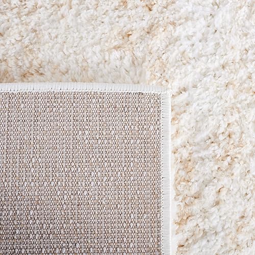 Miniatura 7 de Safavieh Berber Shag Collection - Alfombra de área de 9 x 12 pies, marfil y beige, 1.2 pulgadas de grosor, ideal para zonas de alto tráfico en sala