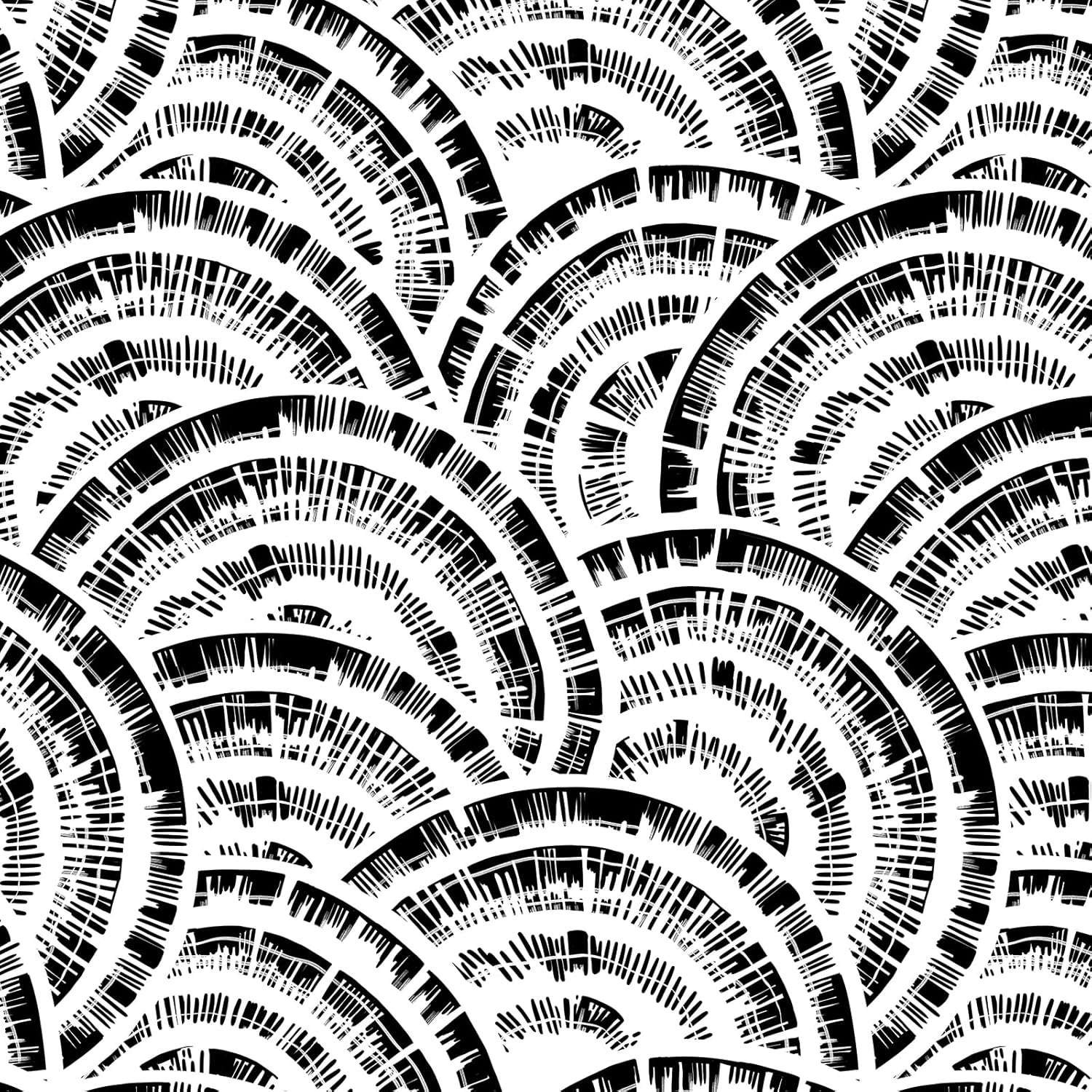 Toduso Geometric Wallpaper Peel and Stick Wallpaper Black White