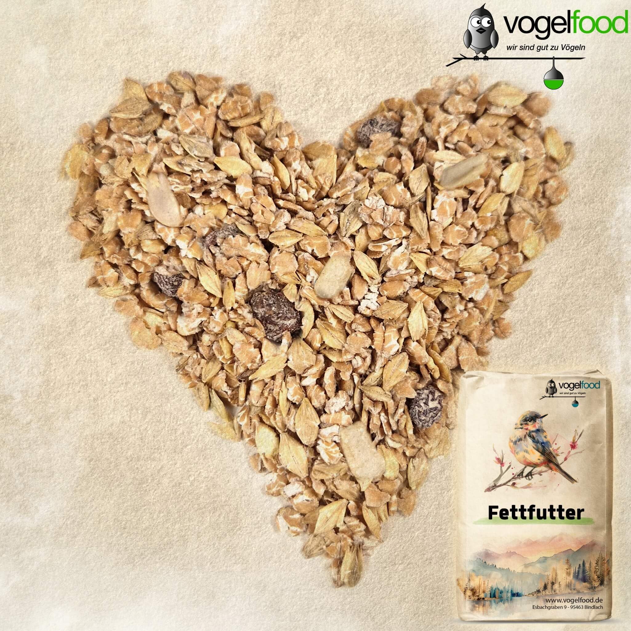 Samore Fettfutter für Wildvögel 25 kg Müslifutter Vogelfutter