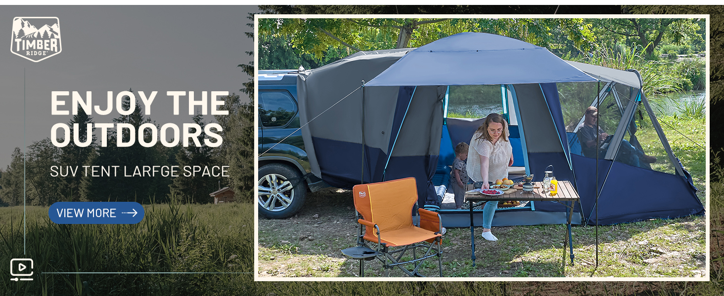 Watch TIMBER RIDGE 5-9 Person Family SUV Tent with Screen Porch on ...