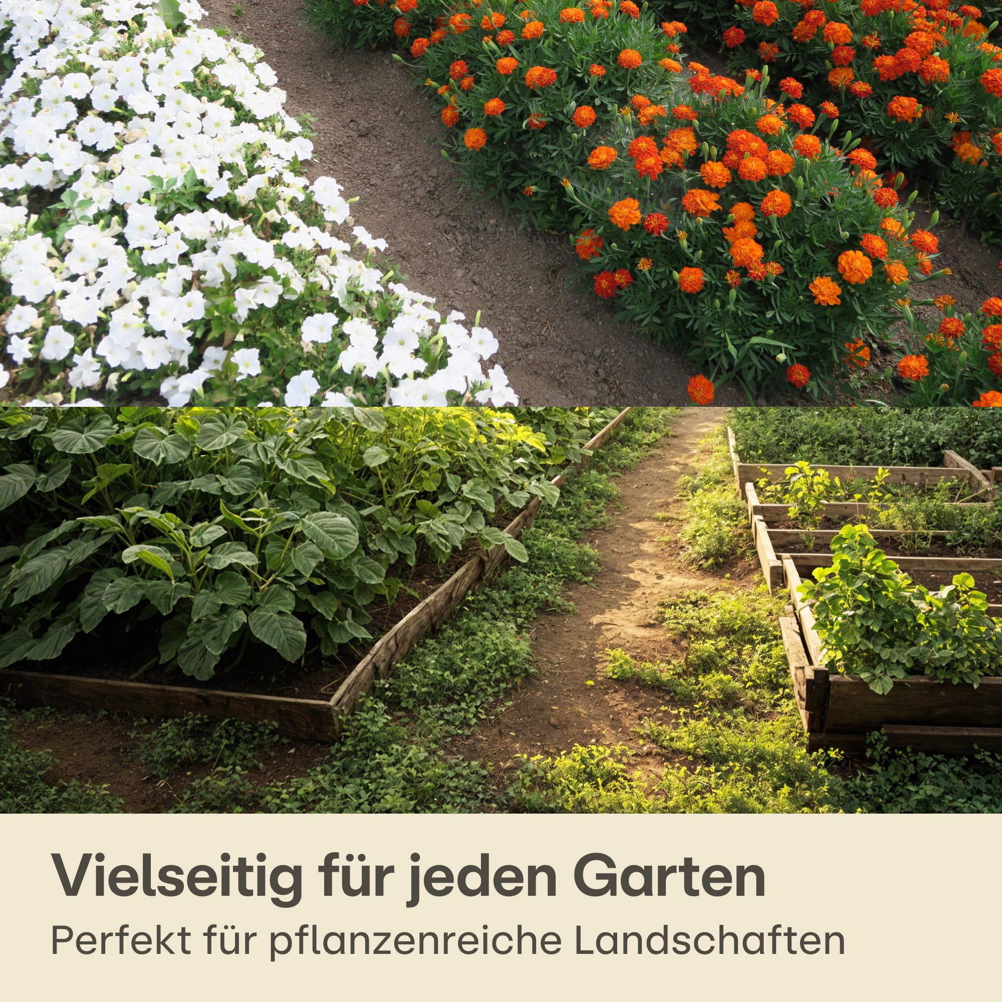 Praknu Unkrautvlies 100g/m2 Extra Stark - 50m2 - Unkrautfolie mit 24 Erdankern - Wasserdurchlässig & Reißfest - UV Stabil - Gartenvlies - Gartenfolie - Mulchfolie - Vlies gegen Unkraut - Unkrautmatte