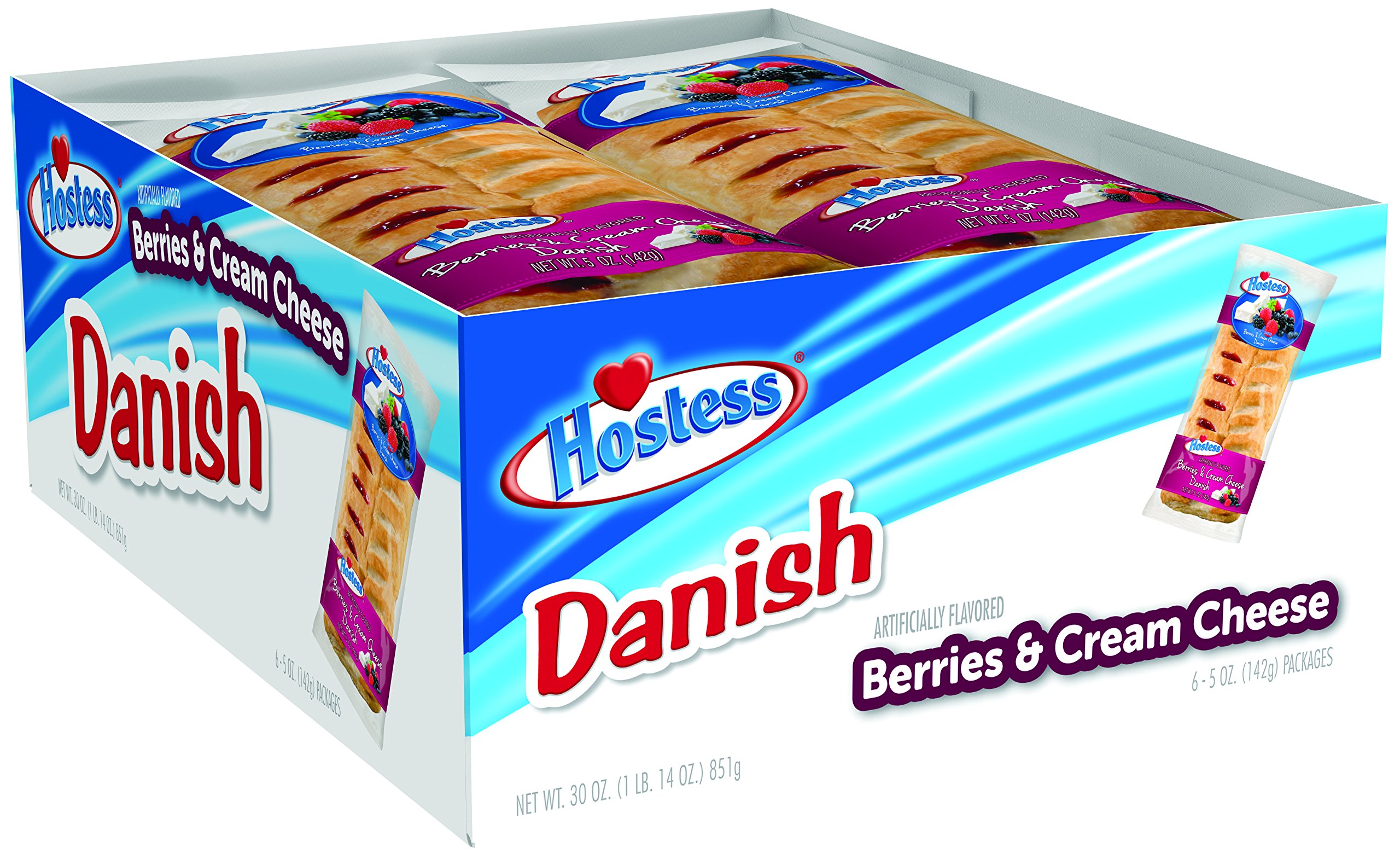 Danish, Berries & Cream Cheese, 5 Ounce (Pack of 6)