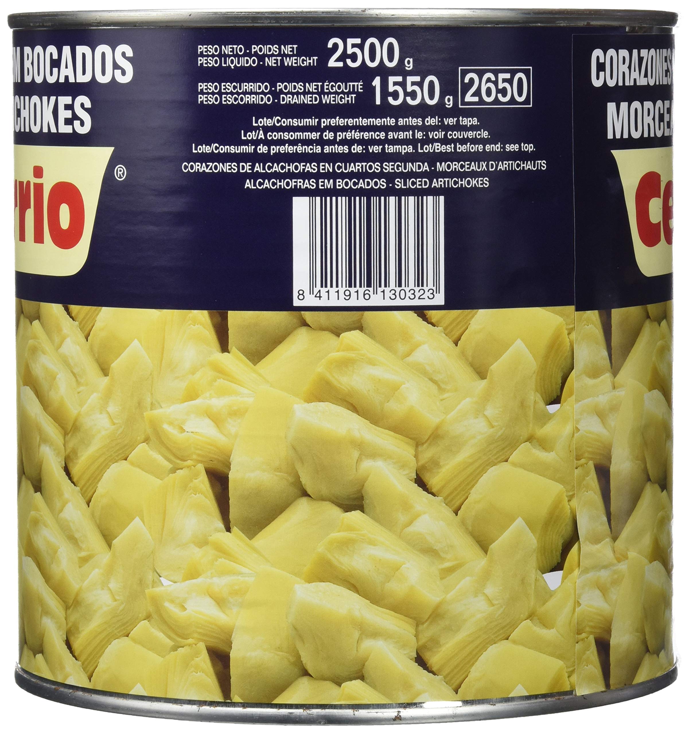 Celorrio 50 - 50033 Corazon Alcachofa Trozos Cocida Ii Lata - 3 kg