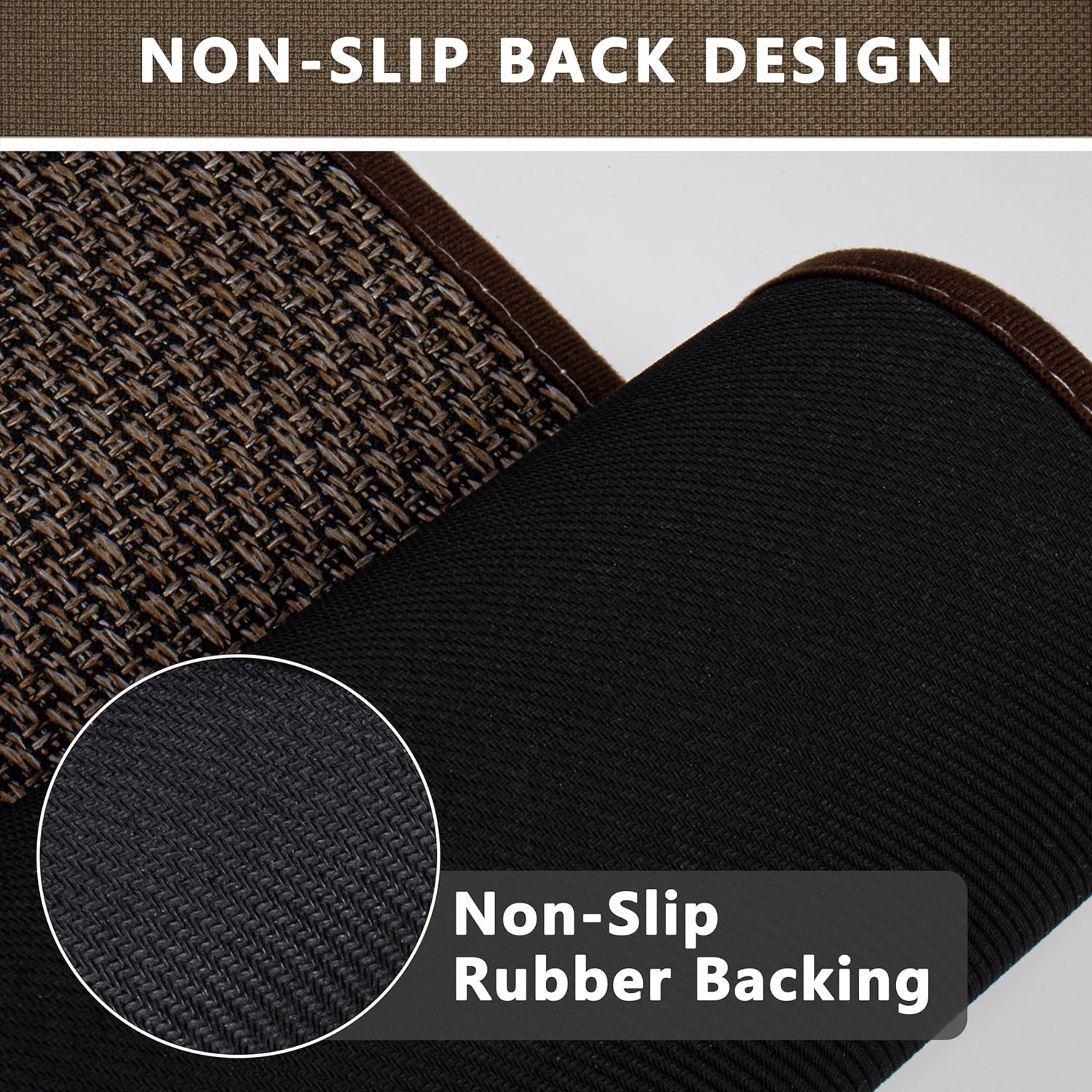 Bathroom Rugs Non Slip Bath Mat Quick Dry Absorbent Bath Mat for Bathroom Floor Ultra Thin Door Mat, 17" x 32"