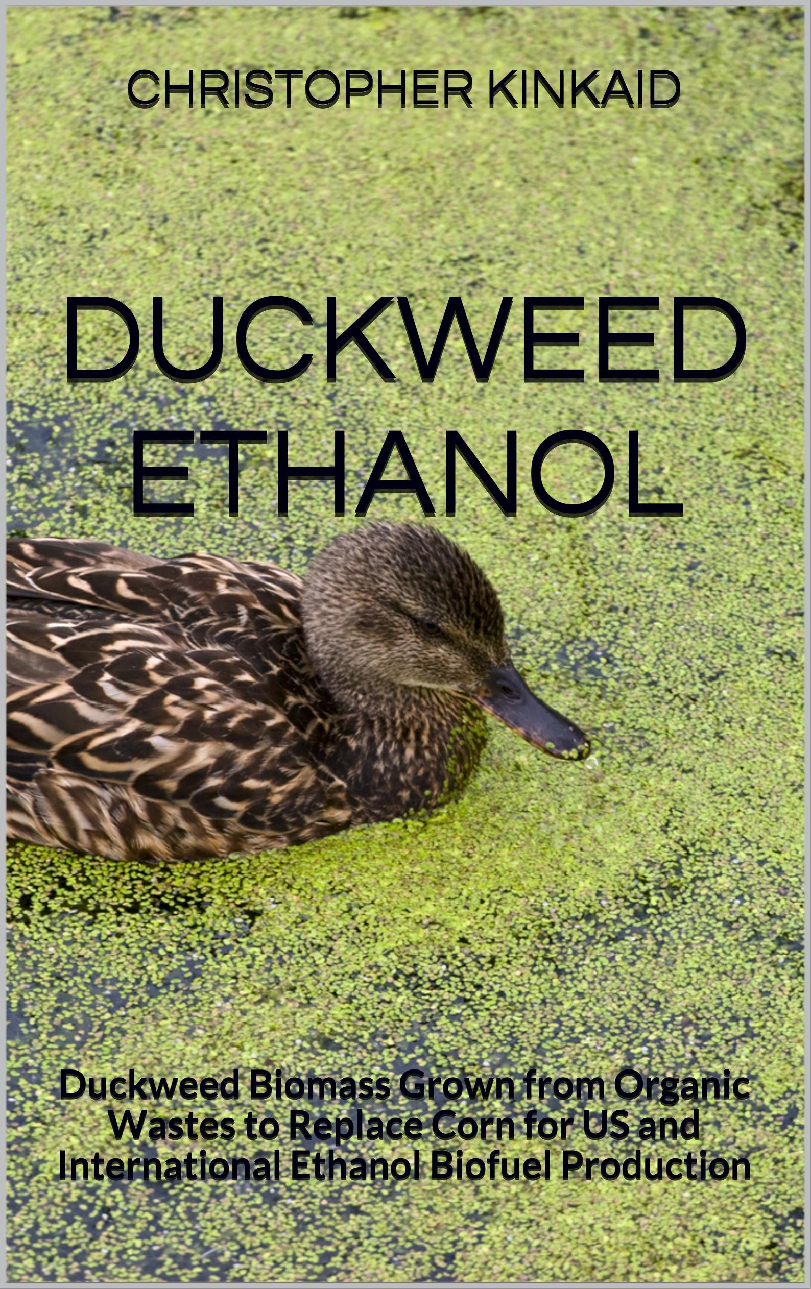 Duckweed Ethanol: Duckweed Biomass Grown from Organic Wastes to Replace Corn for US and International Ethanol Biofuel Production