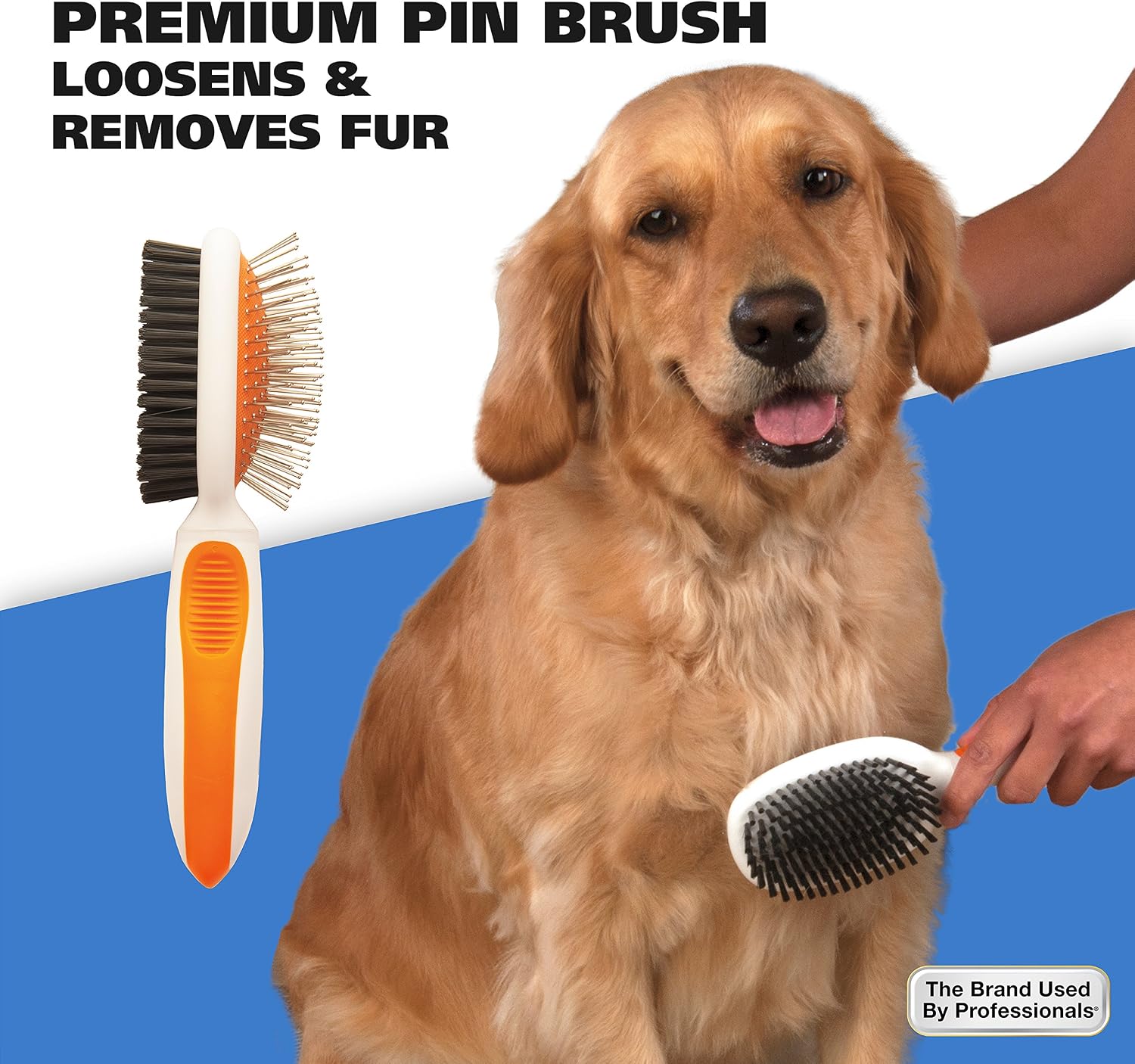 Wahl Groom Pro Pet Clipper Combo Kit for Thick, Heavy Coats with Nail Clippers & Double Sided Pin Bristle Brush - Model 9308-100