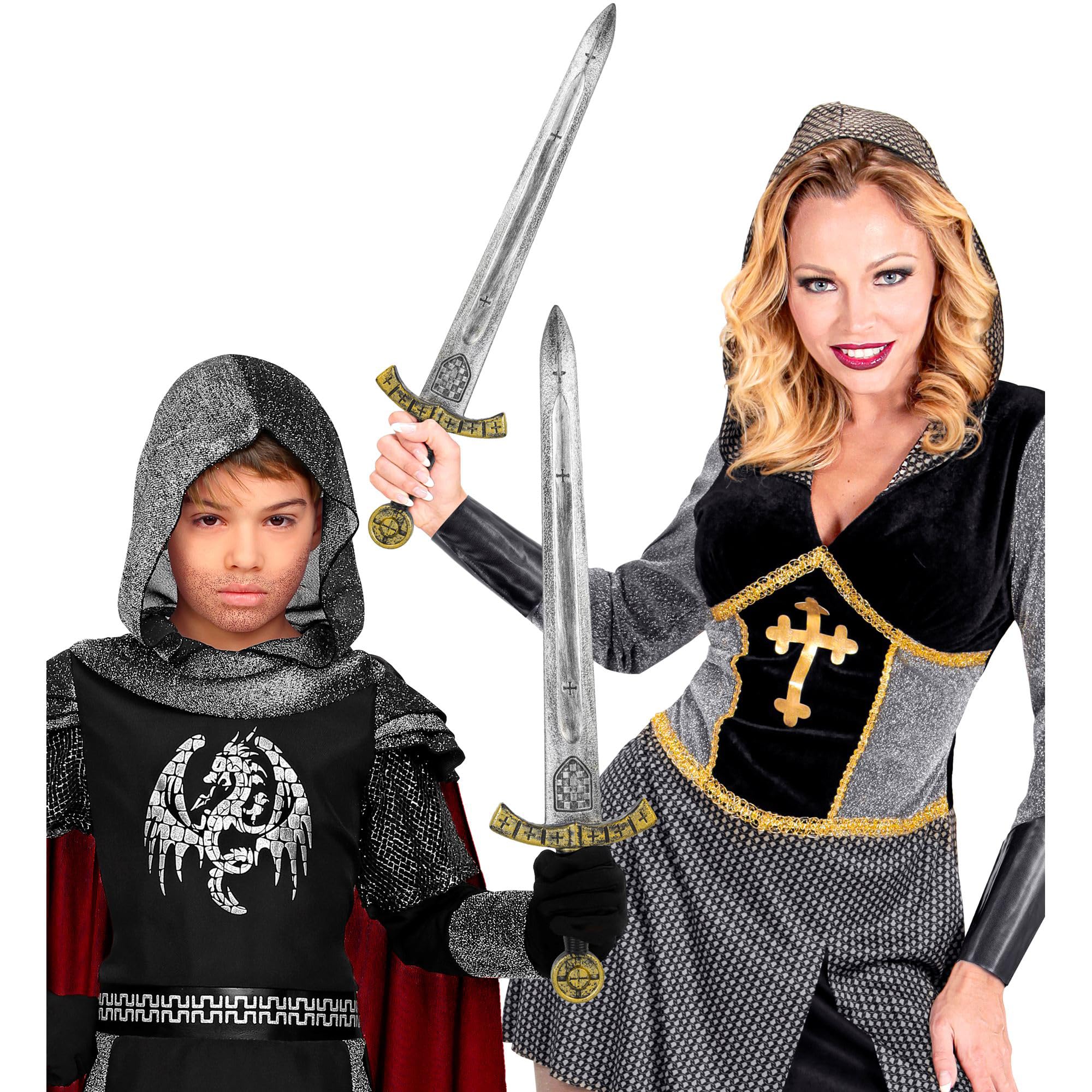 W WIDMANN MILANO Party Fashion - Espada de caballero medieval | Accesorio de disfraz para trajes medievales y de soldados, ideal para el carnaval, fiestas temáticas y juegos de rol