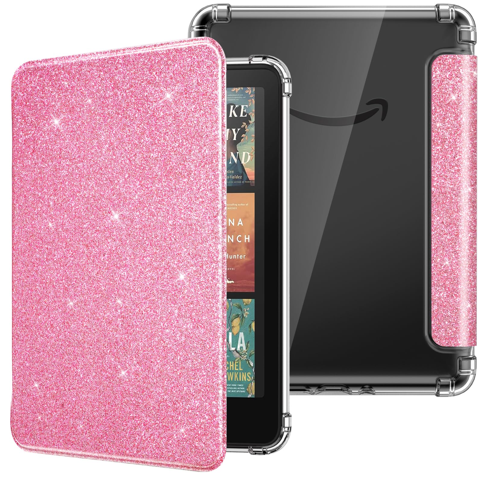 MoKo Case for Kindle Paperwhite 12th Gen & Colorsoft 2024, Shiny Pink Shiny Pink 7" Kindle Paperwhite 12th/ Colosoft 1st