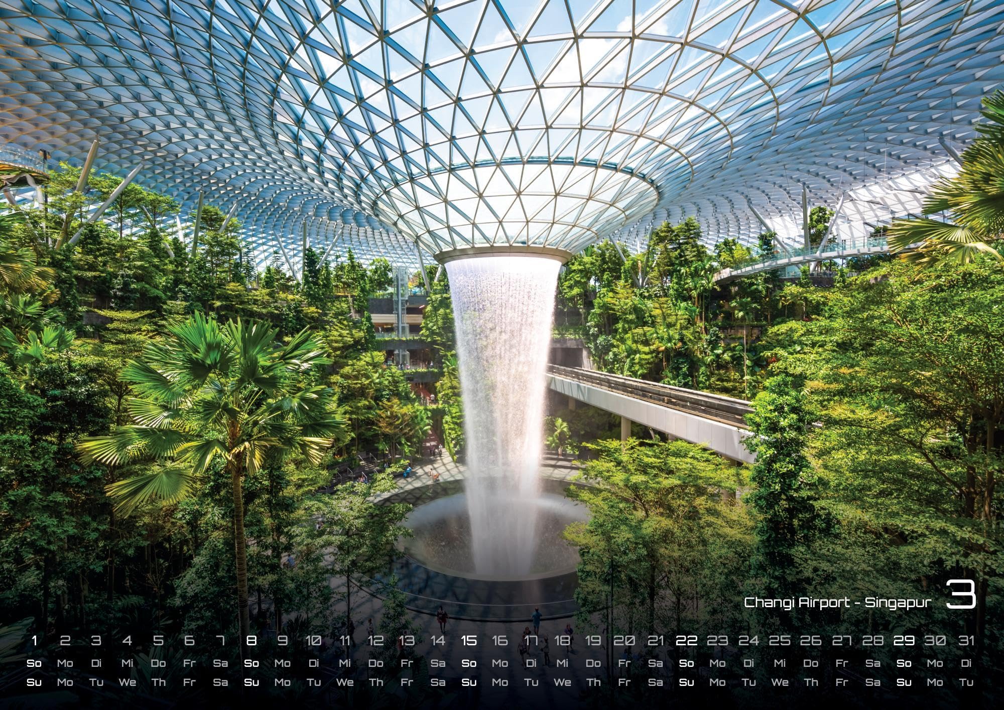 Architektur - faszinierende Baukunst - 2026 - Kalender DIN A2: Der Wandkalender mit wundervoller Architektur für jeden Monat für das Jahr 2026 im extragroßen Format DIN A2 (ca. 60 x 42 cm)!