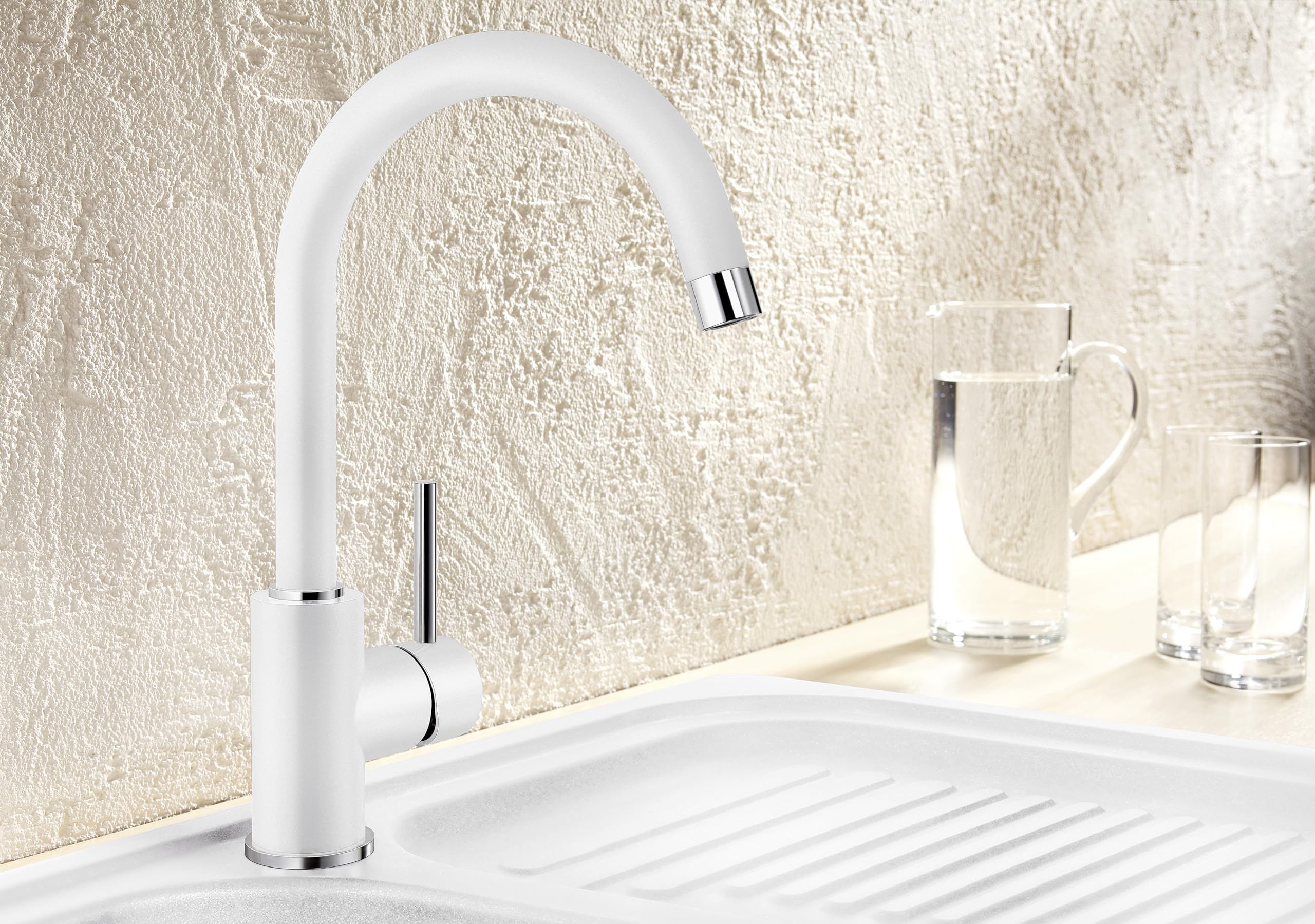 BLANCO MIDA grigio vulcanico | alta pressione | antiriflusso | cartuccia ceramica | qualità sicura dell'acqua e risparmio idrico
