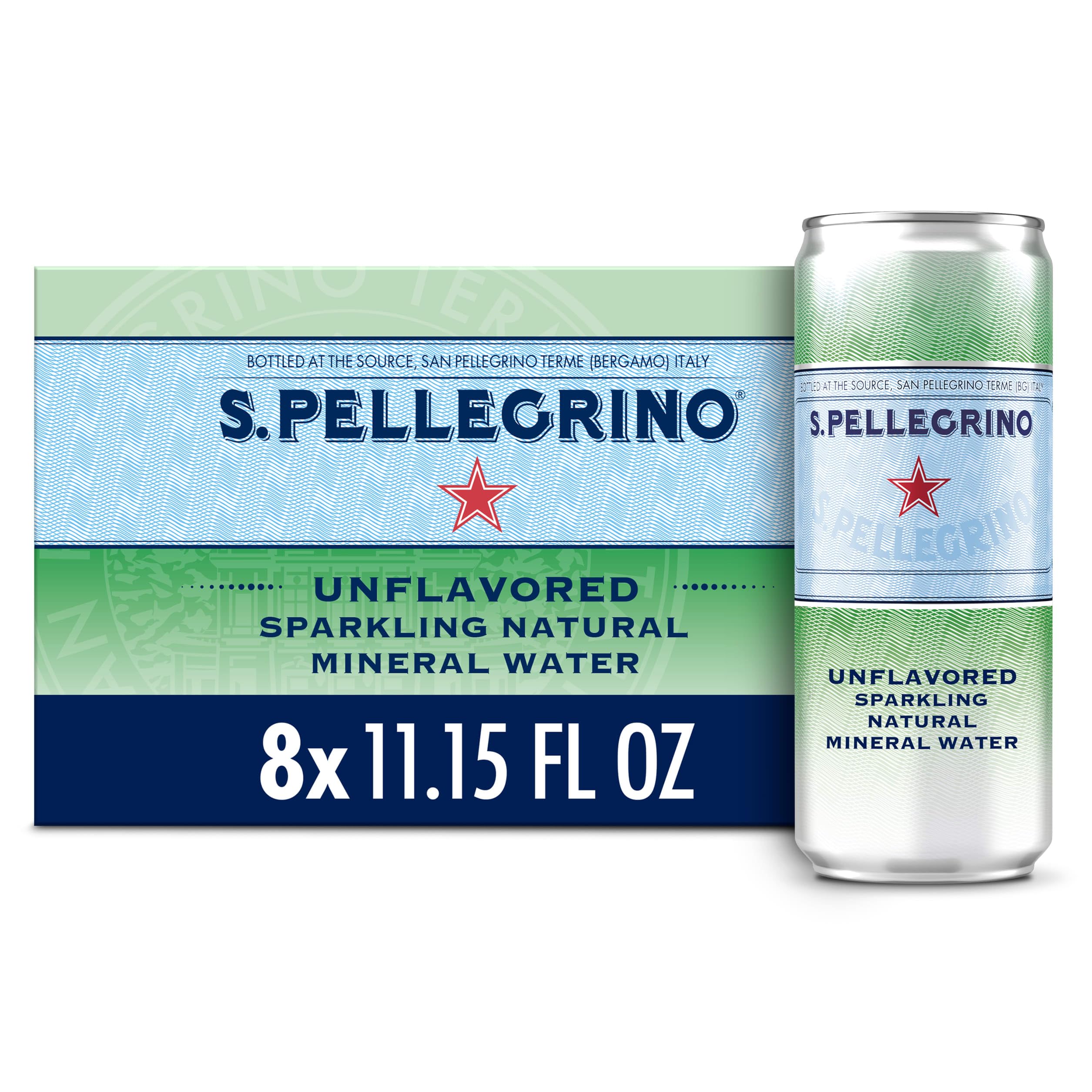 S.Pellegrino Sparkling Natural Mineral Water, 11.15 Fl Oz (pack of 8)