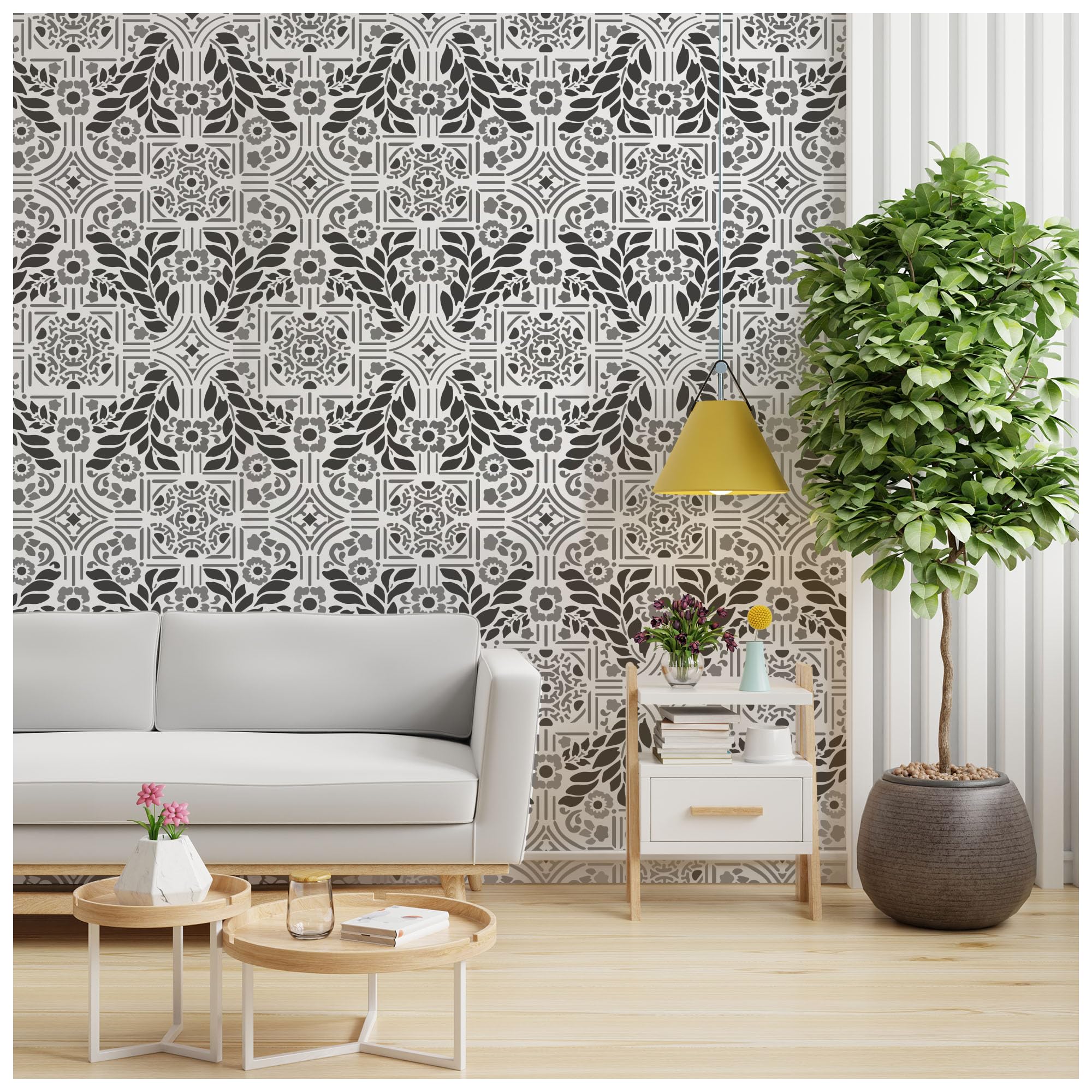 Kayra Decor Latest Sydney Wall Stencils for Wall Painting - Pack of 1, Sheet Size 24 x 36 inch/Design for Wall Painting 23 x 32 inch - Medium (B0C6Y814C5) Amazon Price History, Amazon Price Tracker