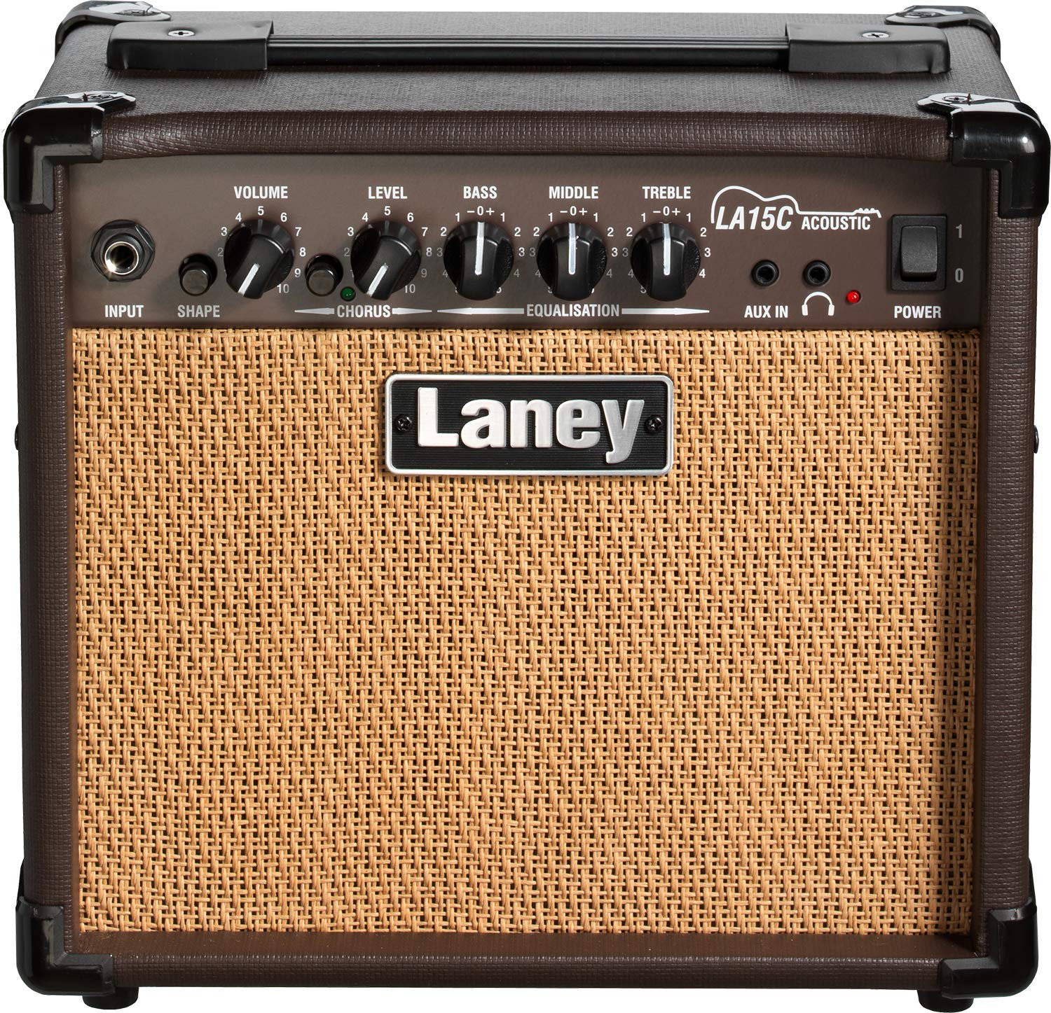 Laney LA Series LA15C - Acoustic Guitar Combo Amp - 15W - 2 x 5 inch Woofers - With Chorus