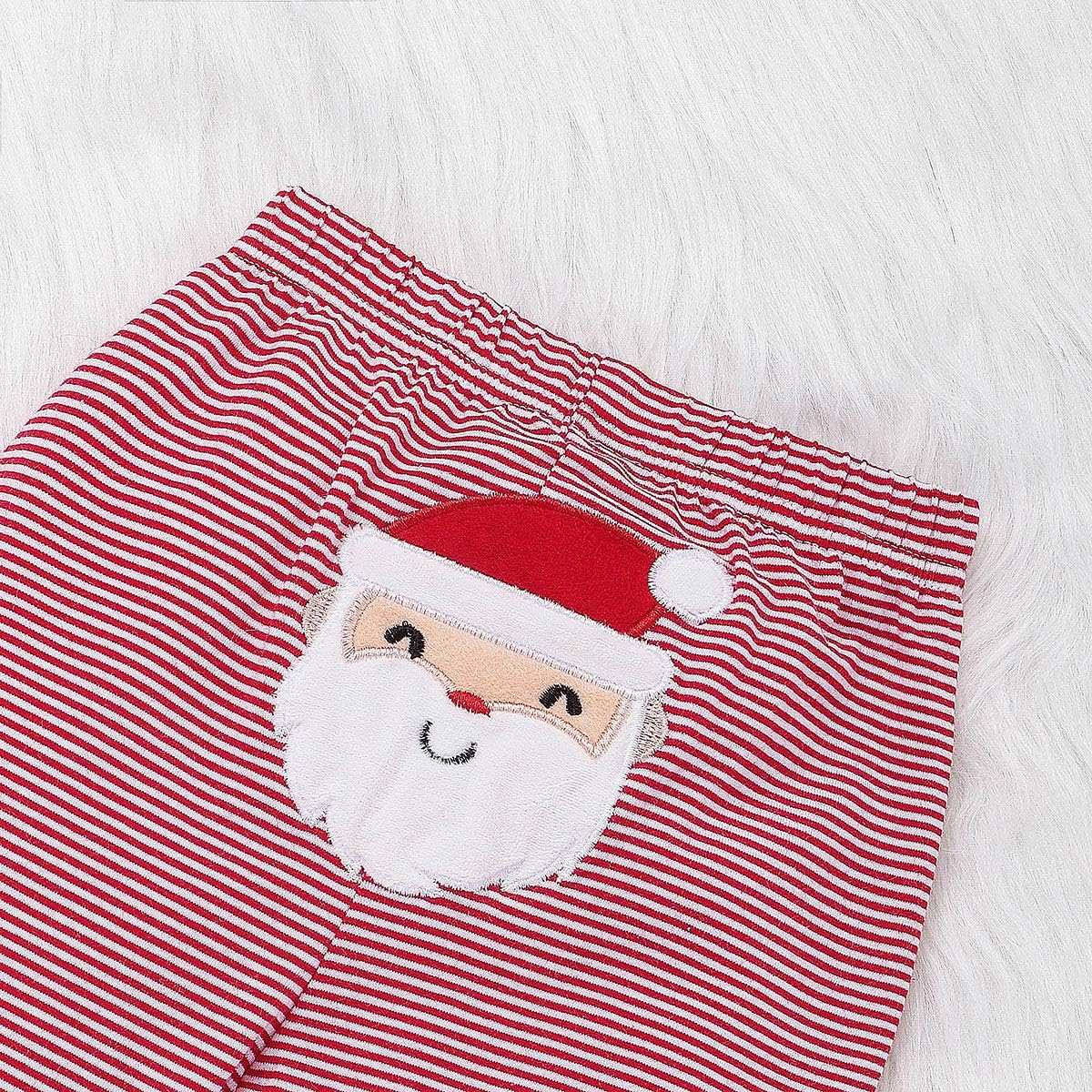 Willow Dance Baby Boys Girls My 1st Christmas Santa Claus Rompers Bodysuit Pants with Hat Outfits - Image 6